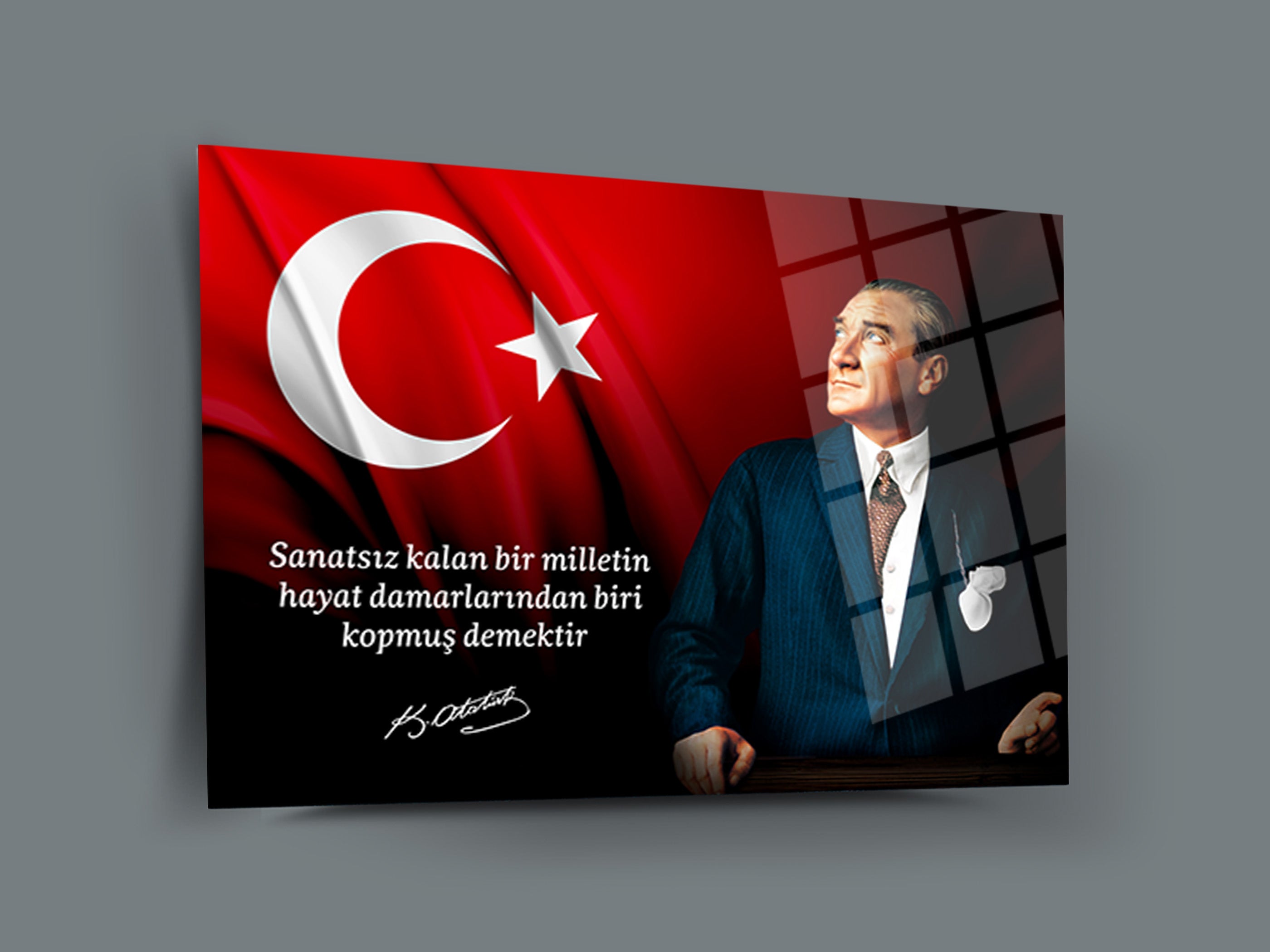 Atatürk Cam Tablo 152