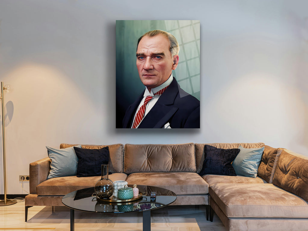 Atatürk Cam Tablo 34