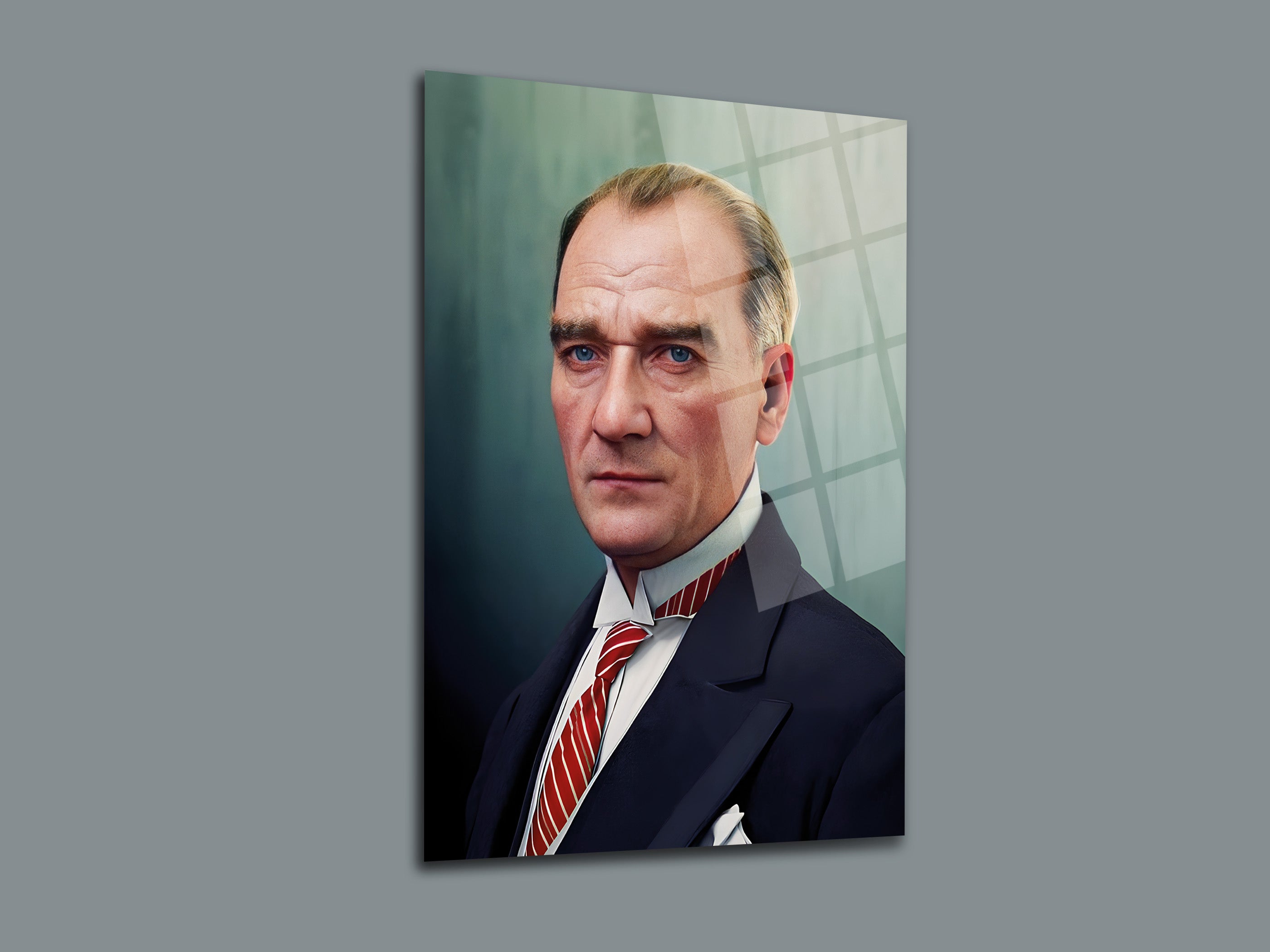 Atatürk Cam Tablo 34