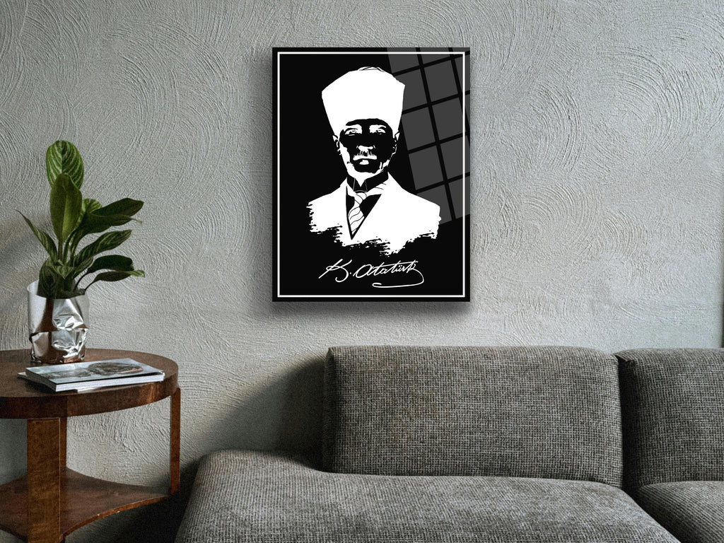 Atatürk Cam Tablo 180