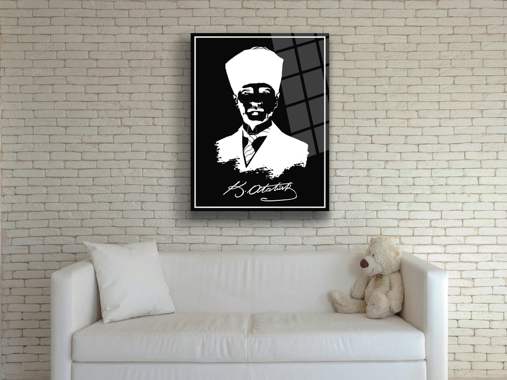Atatürk Cam Tablo 180