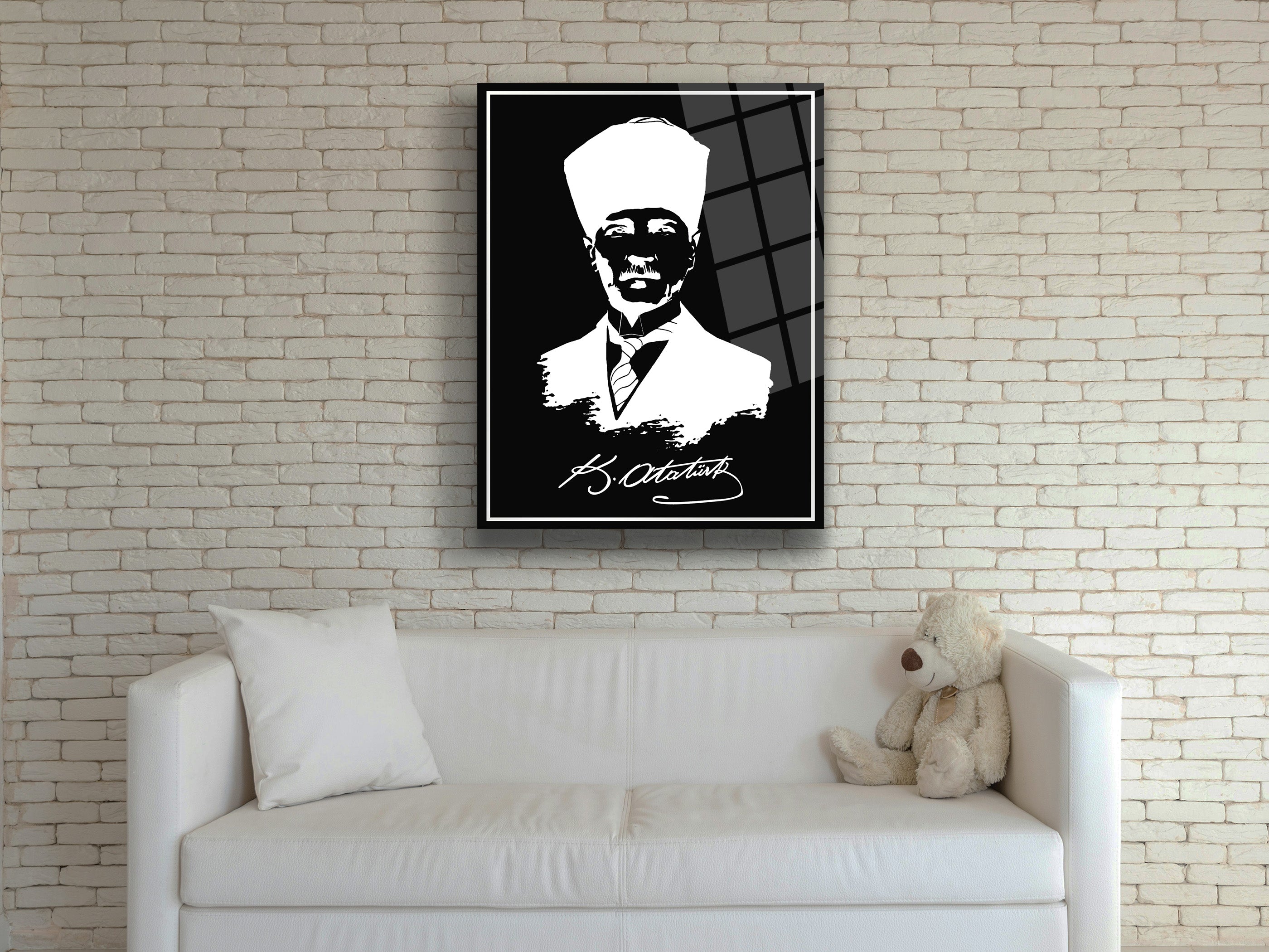 Atatürk Cam Tablo 180