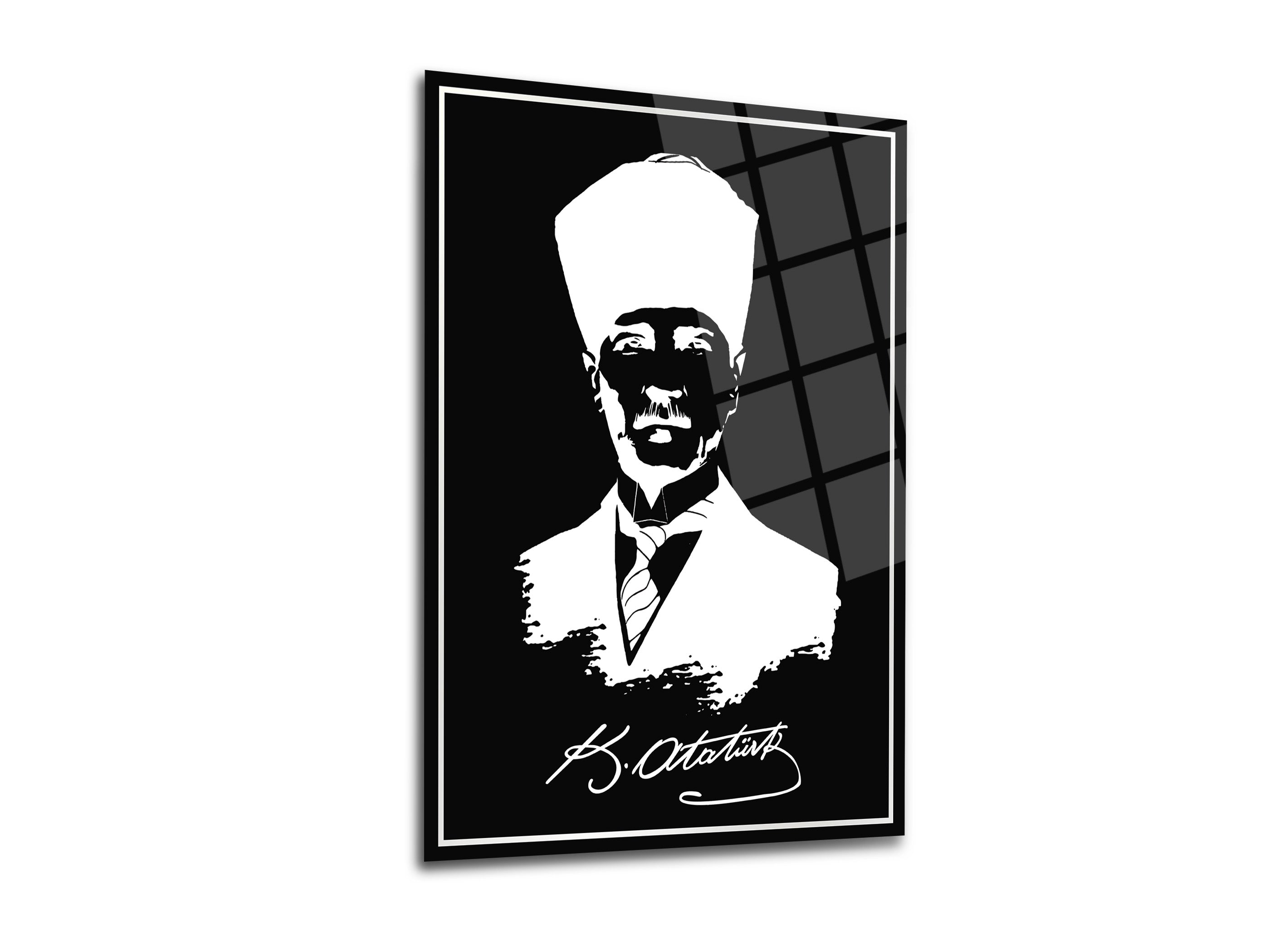 Atatürk Cam Tablo 180