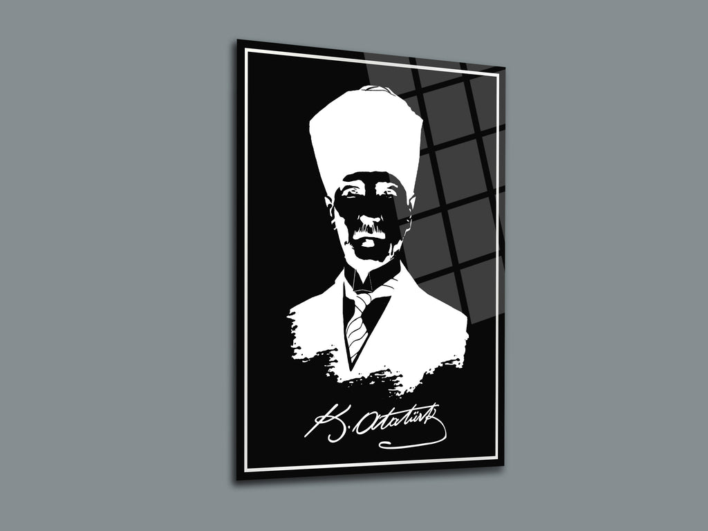 Atatürk Cam Tablo 180