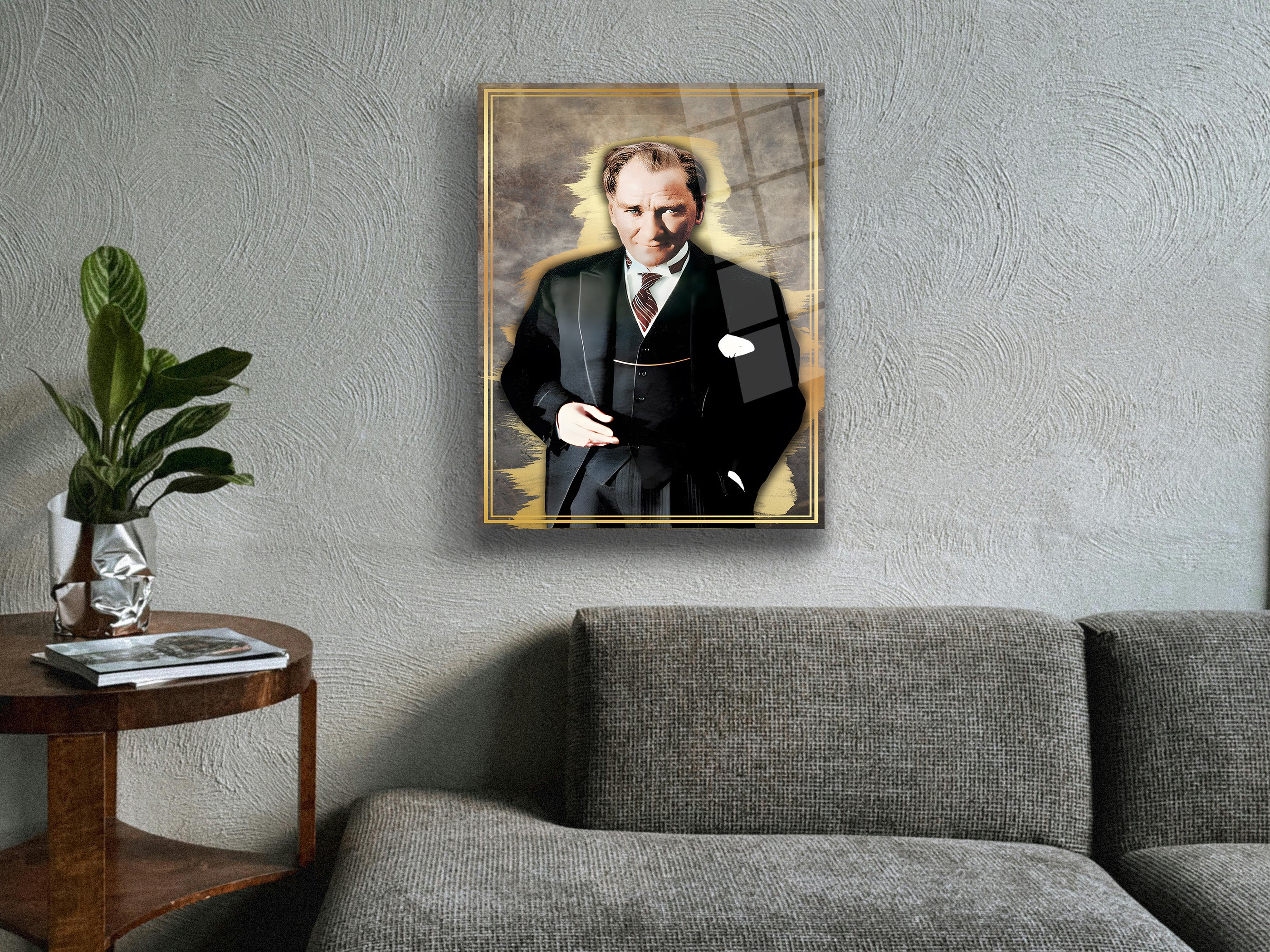 Atatürk Cam Tablo 240