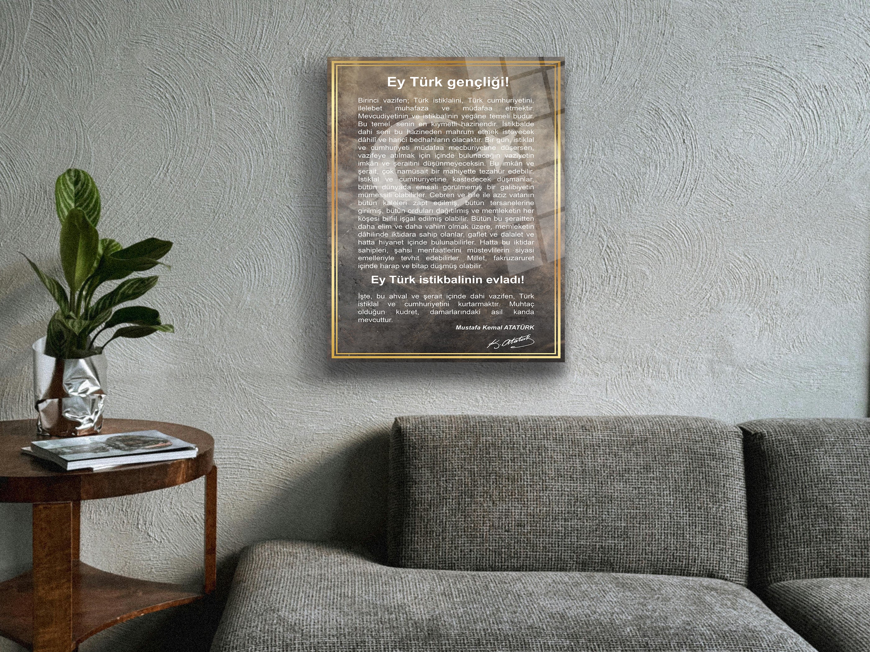 Gençliğe Hitabe Cam Tablo-4