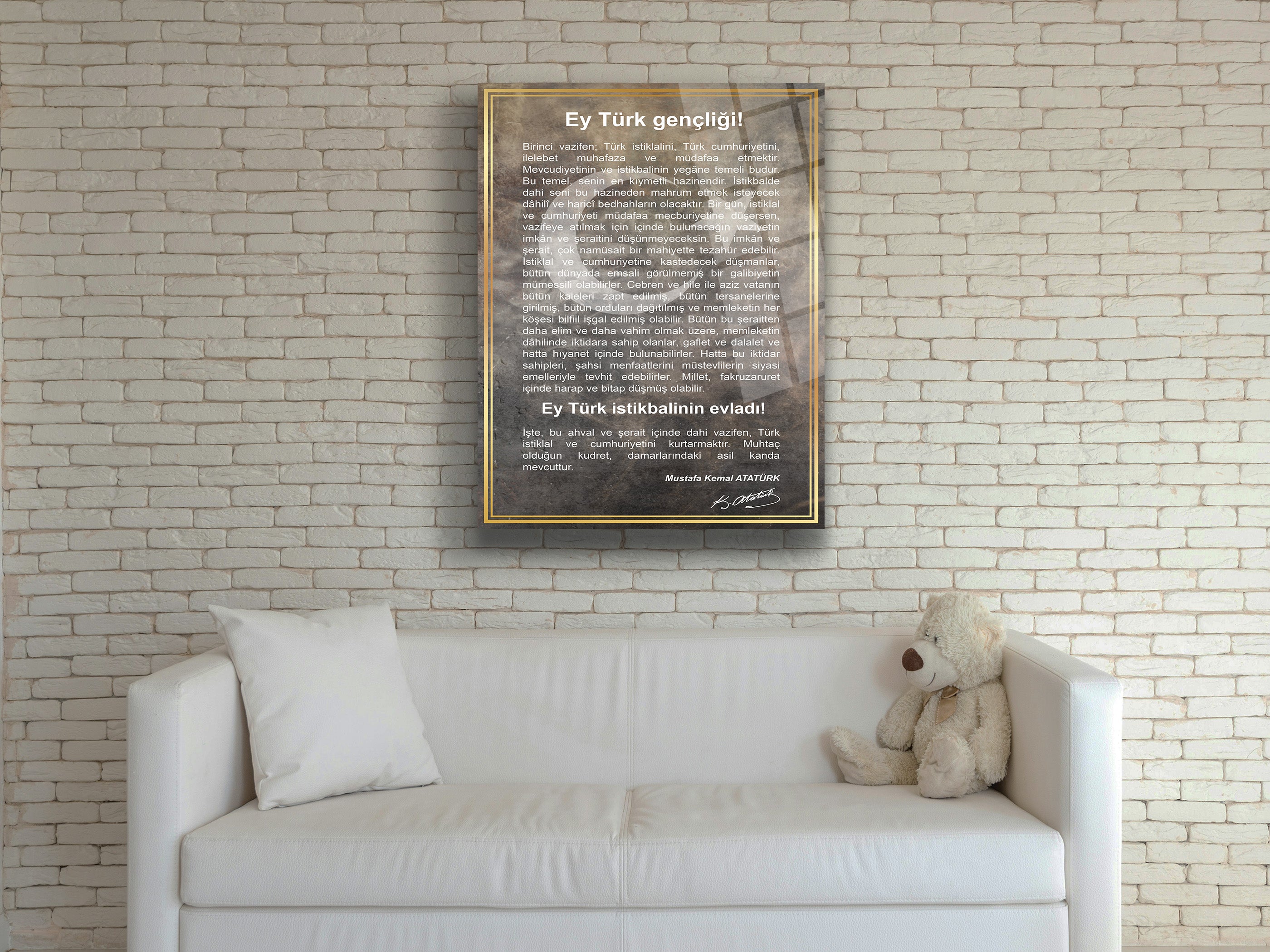 Gençliğe Hitabe Cam Tablo-4