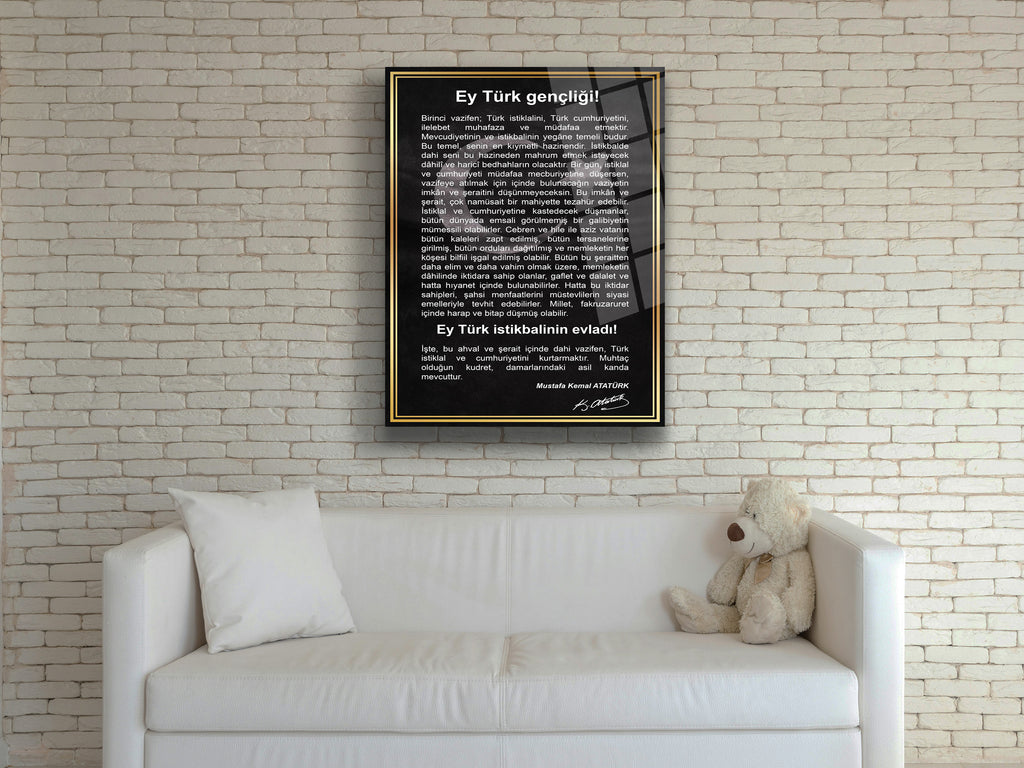 Gençliğe Hitabe Cam Tablo-2