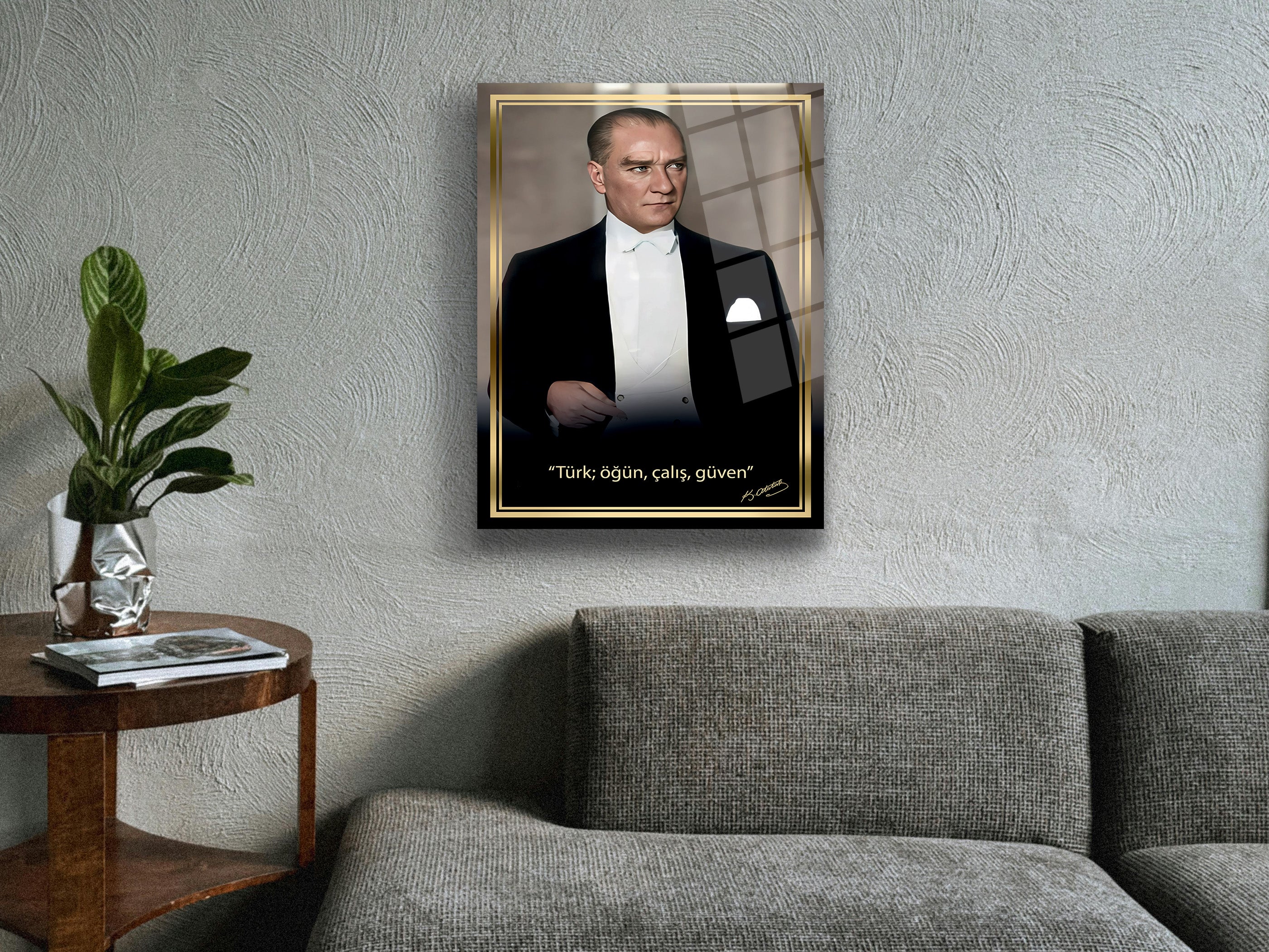Atatürk Cam Tablo 244
