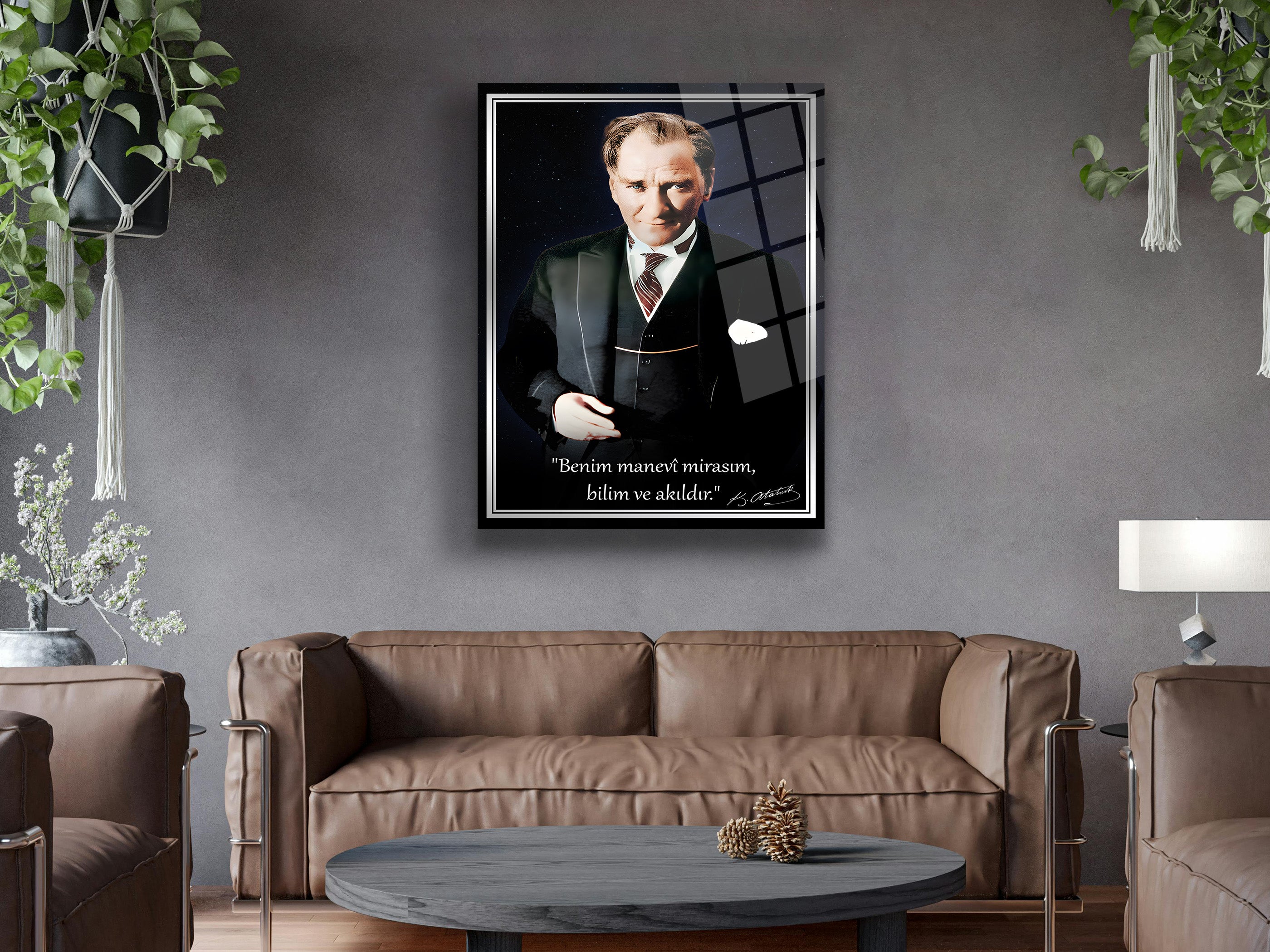 Atatürk Cam Tablo 222