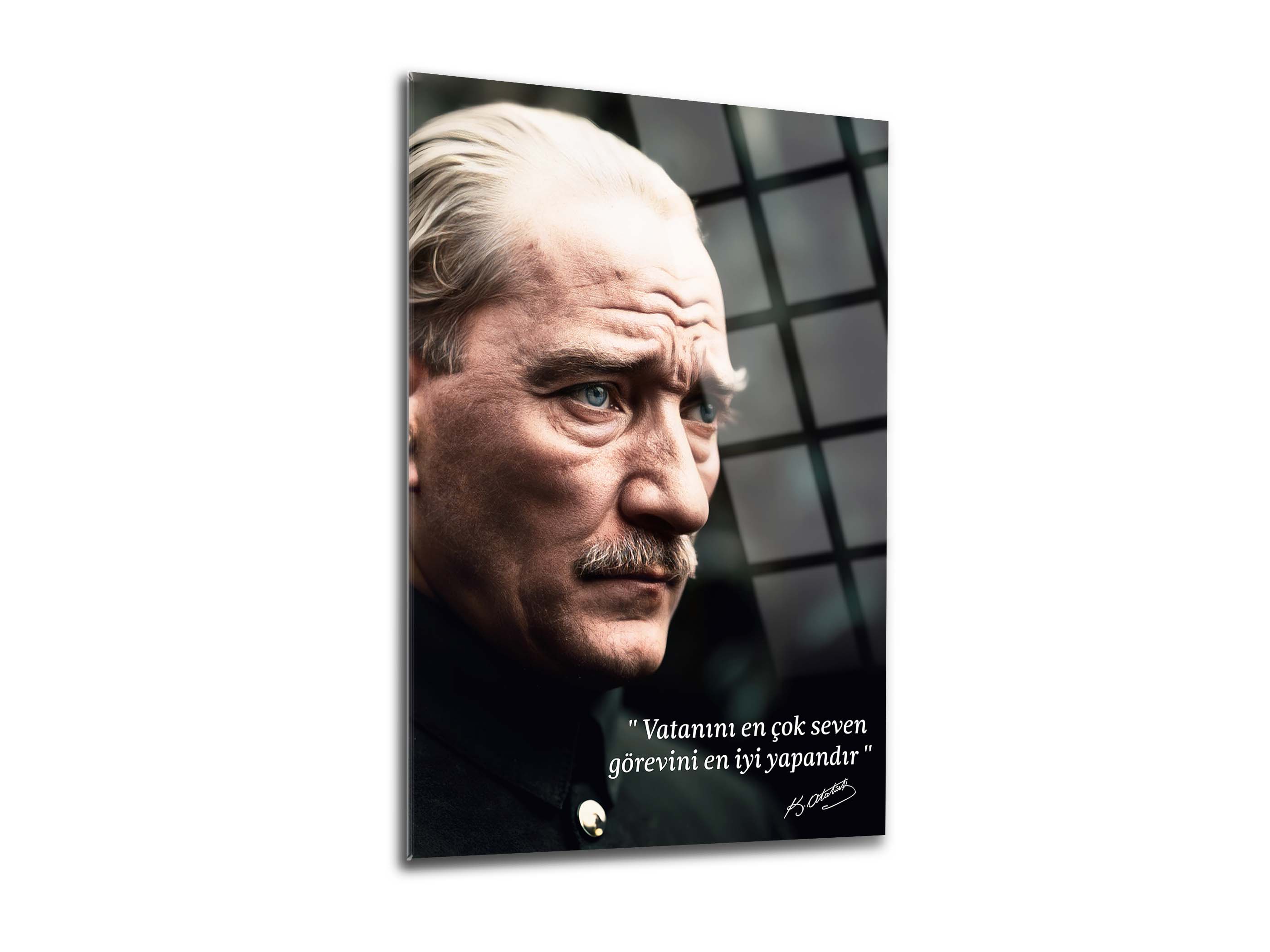 Atatürk Cam Tablo 160