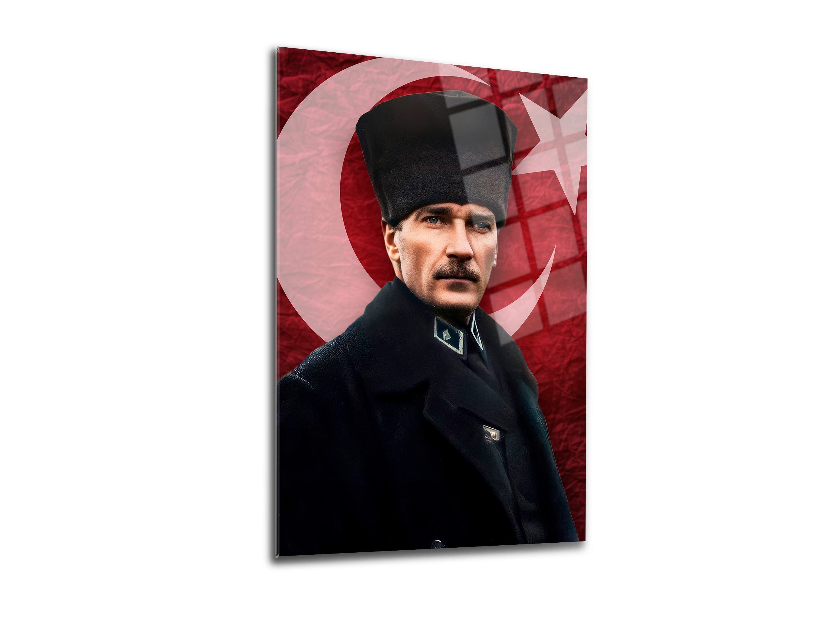 Atatürk Cam Tablo 123
