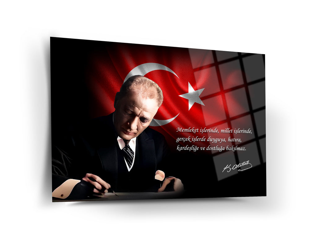 Atatürk Cam Tablo 129