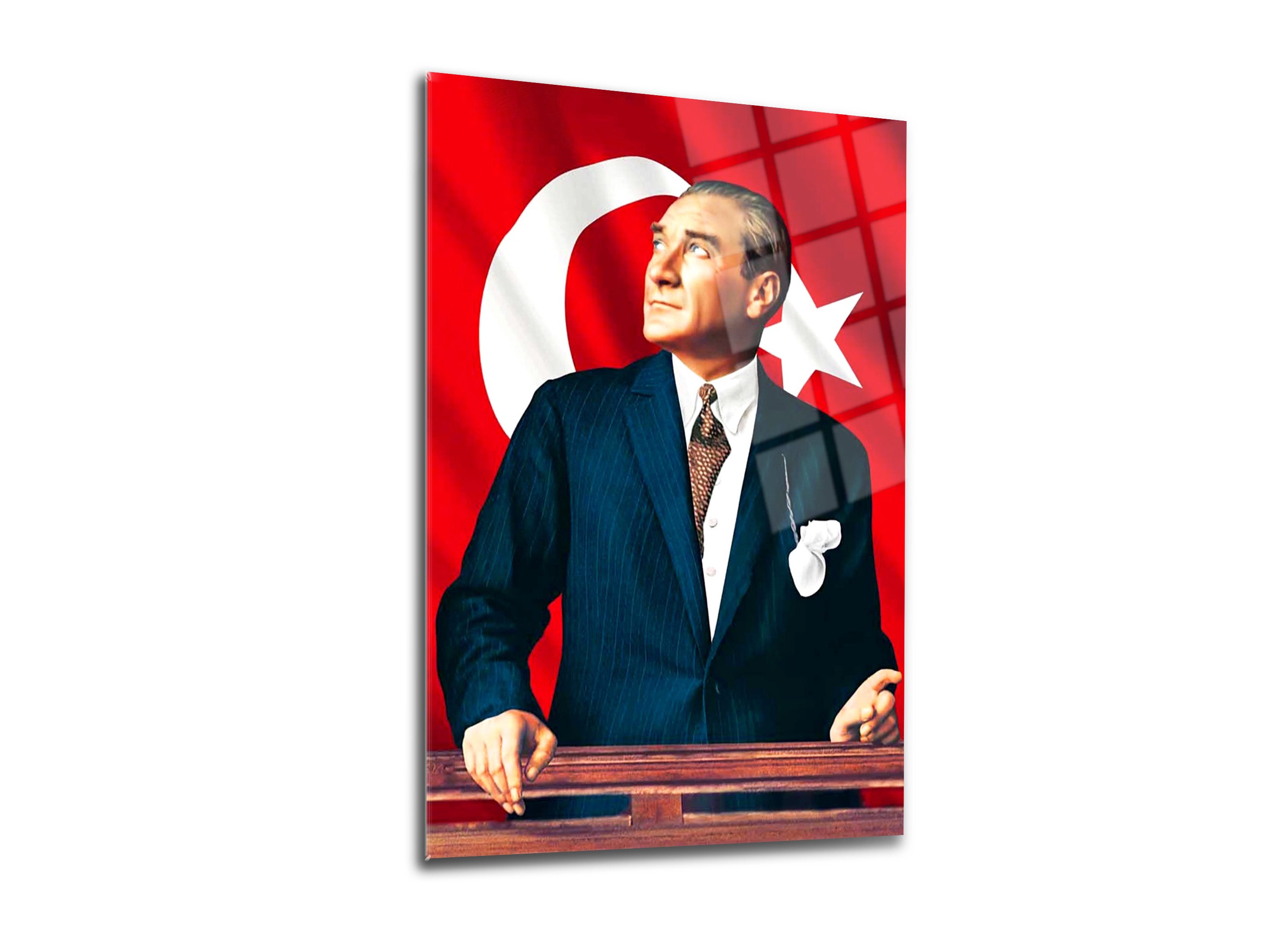 Atatürk Cam Tablo 120