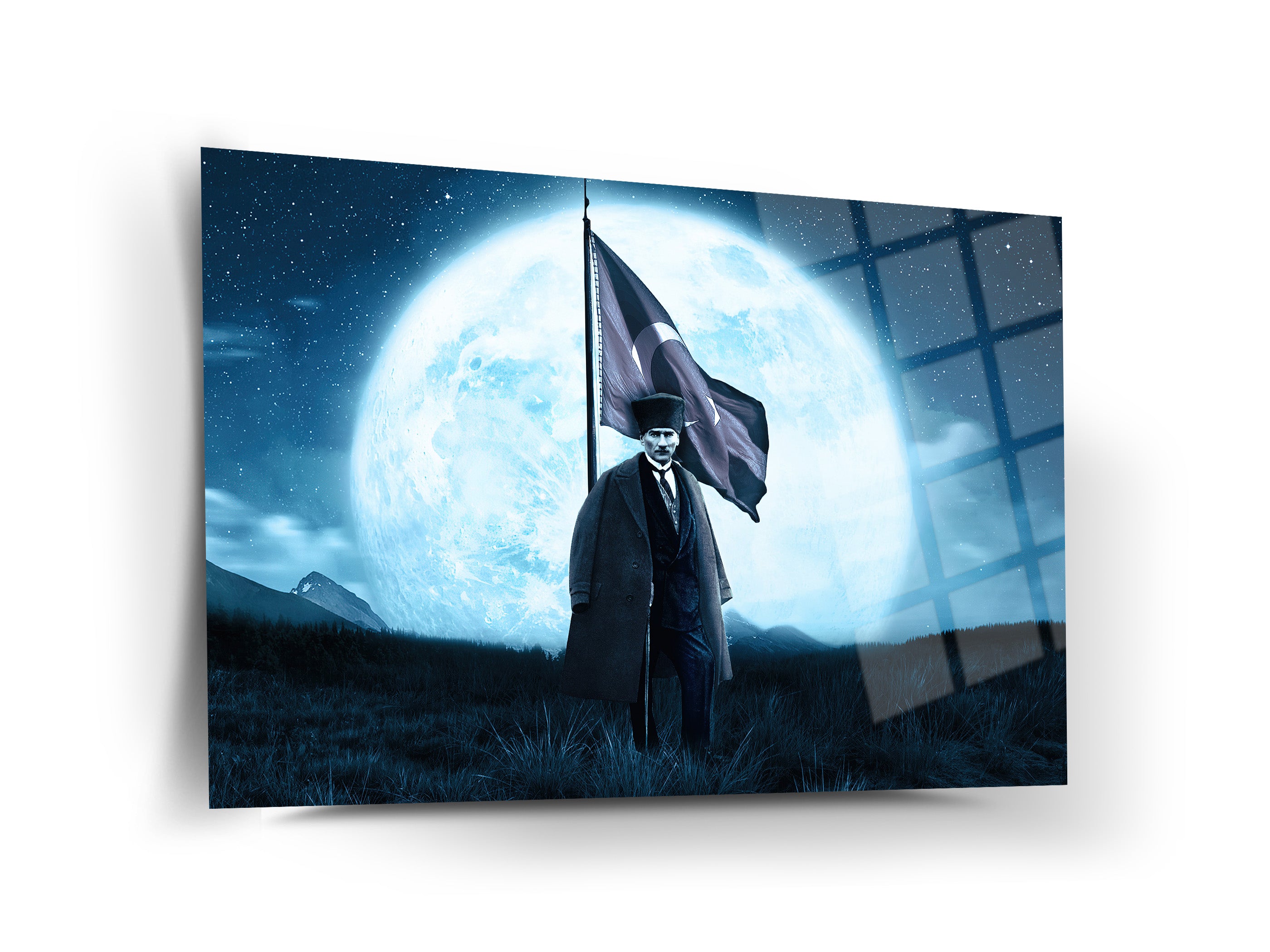 Atatürk Cam Tablo 75
