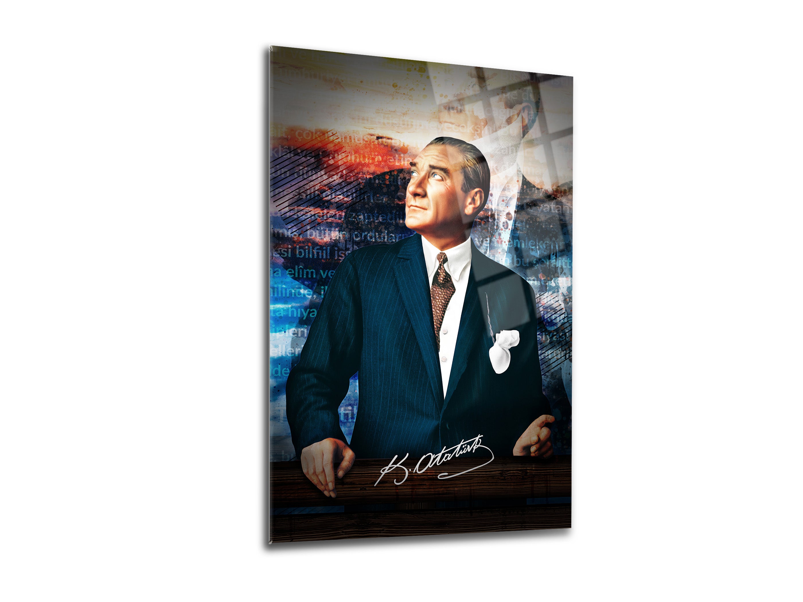 Atatürk Cam Tablo 60