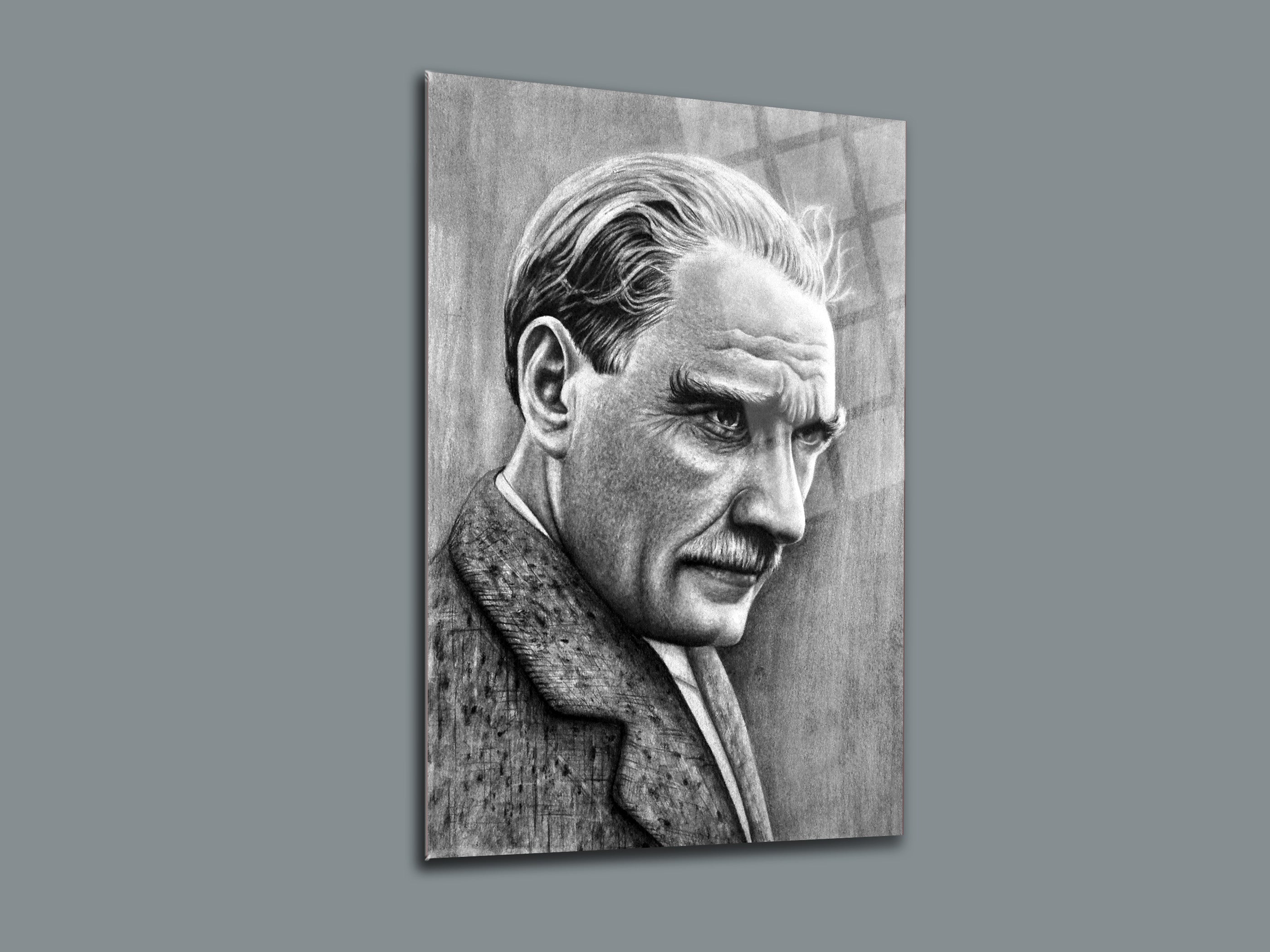 Atatürk Cam Tablo 80
