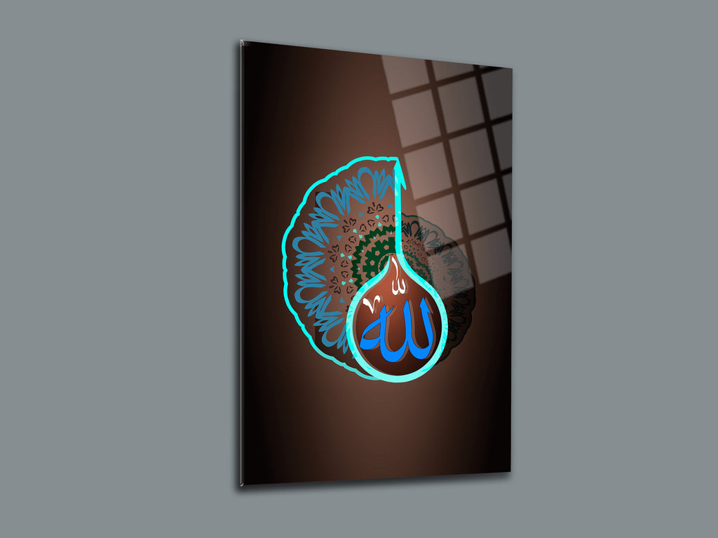 Allah Yazısı-9 Cam Tablo