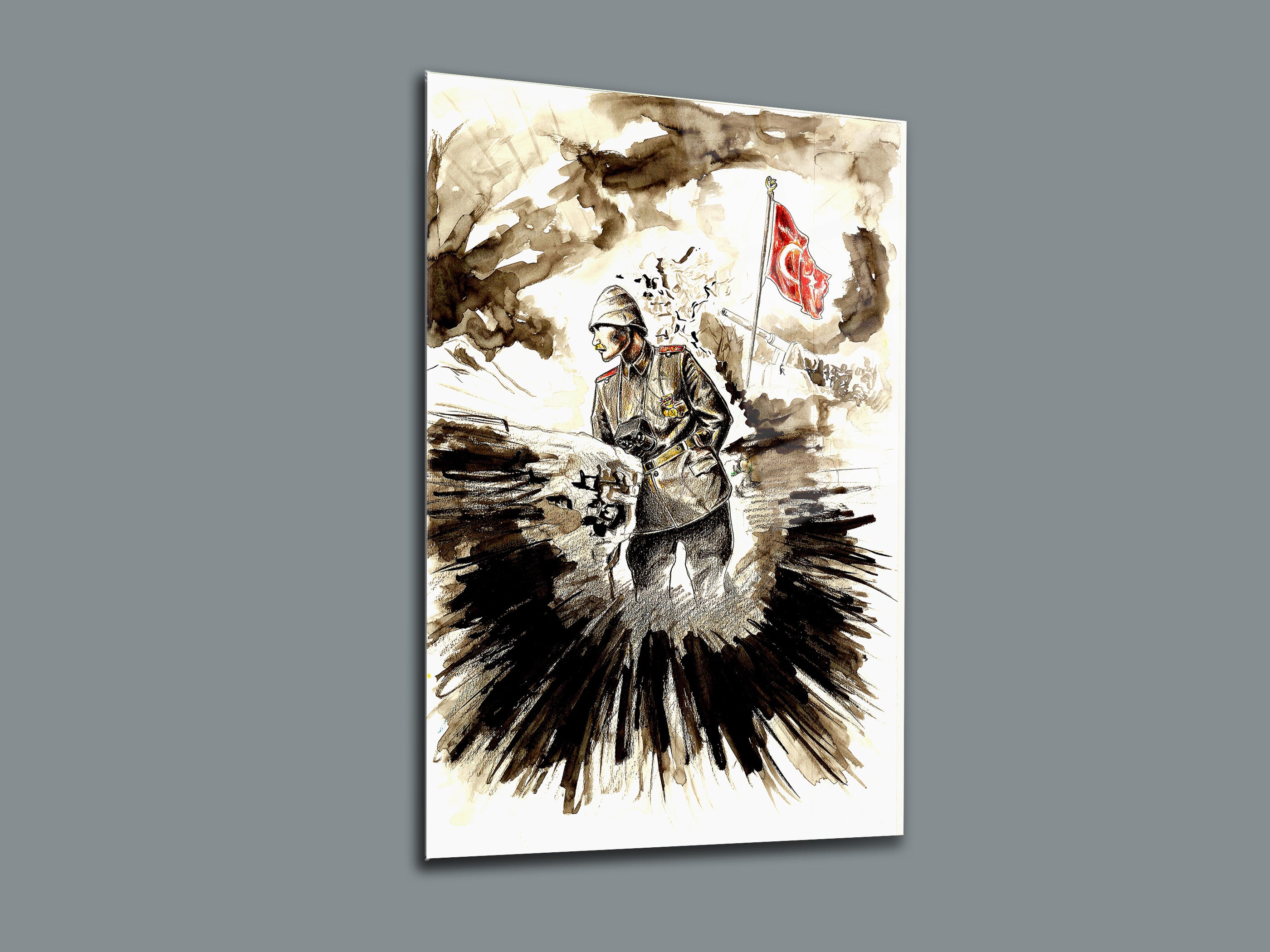 Atatürk Cam Tablo 73