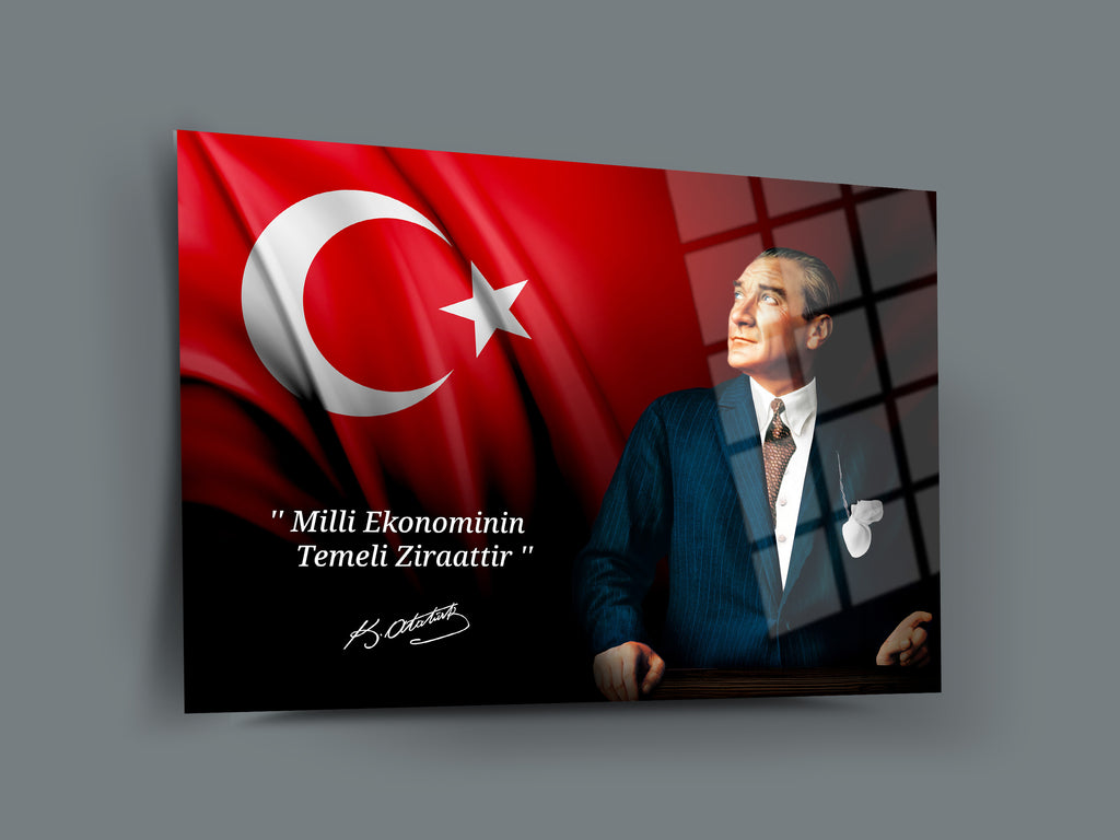 Atatürk Cam Tablo 125