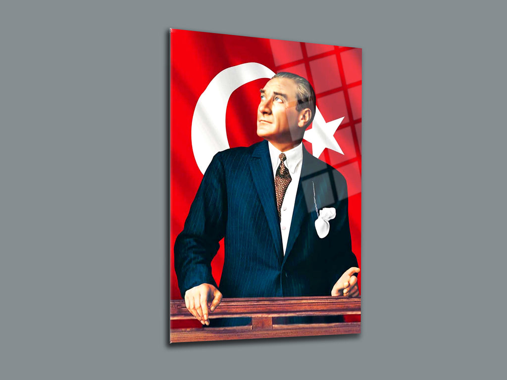 Atatürk Cam Tablo 120