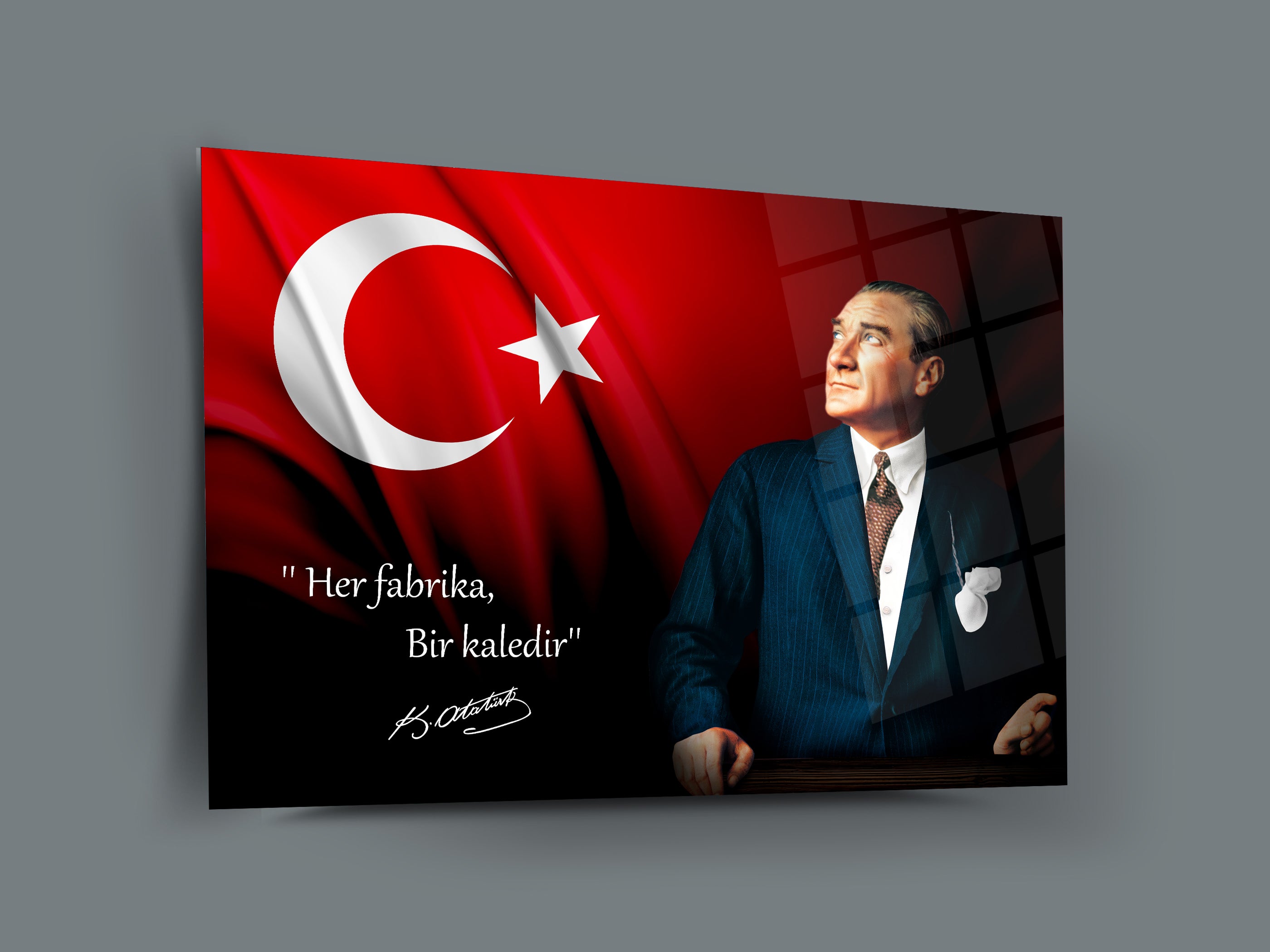 Atatürk Cam Tablo 161