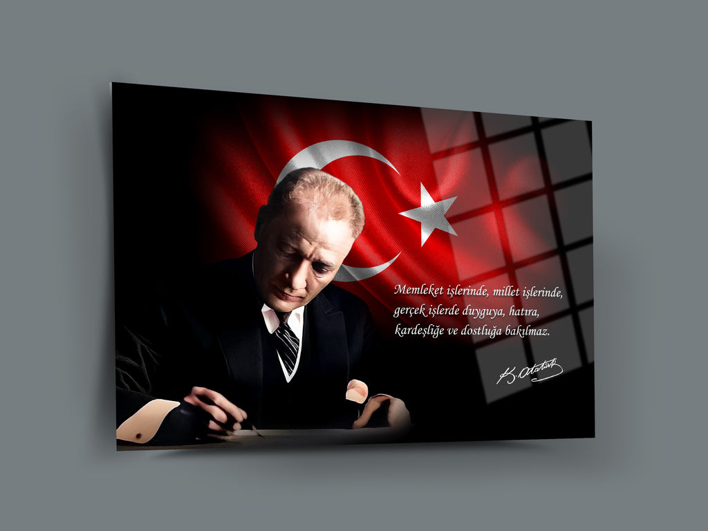 Atatürk Cam Tablo 129