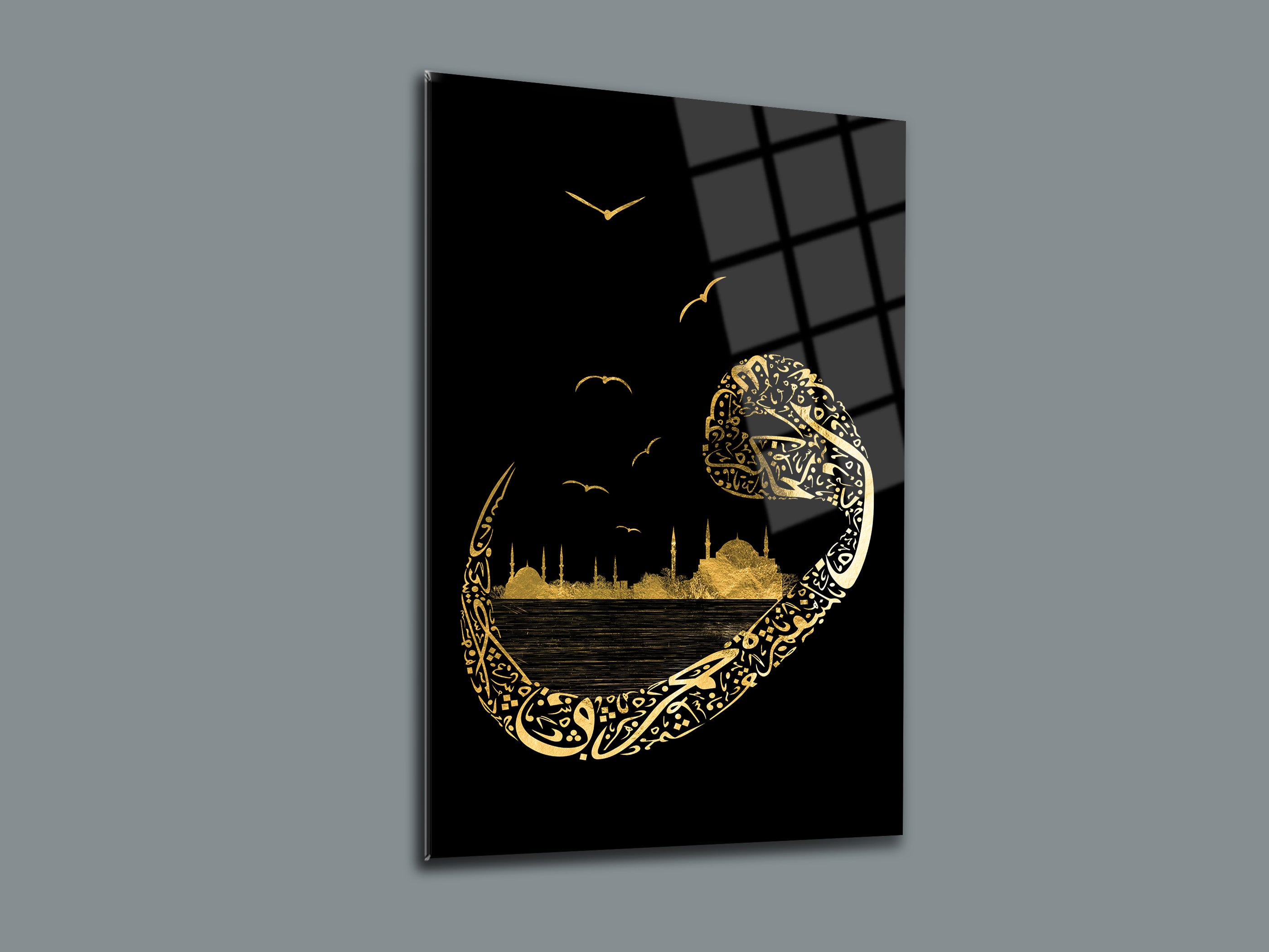 Vav İstanbul Silüeti Cam Tablo