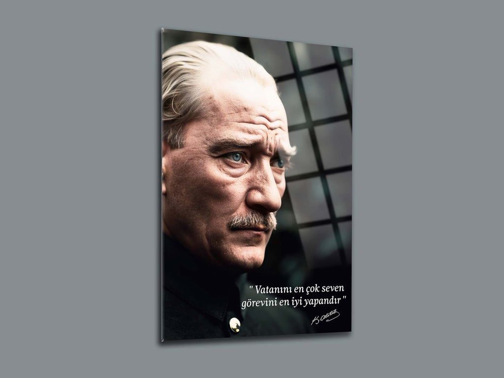 Atatürk Cam Tablo 160