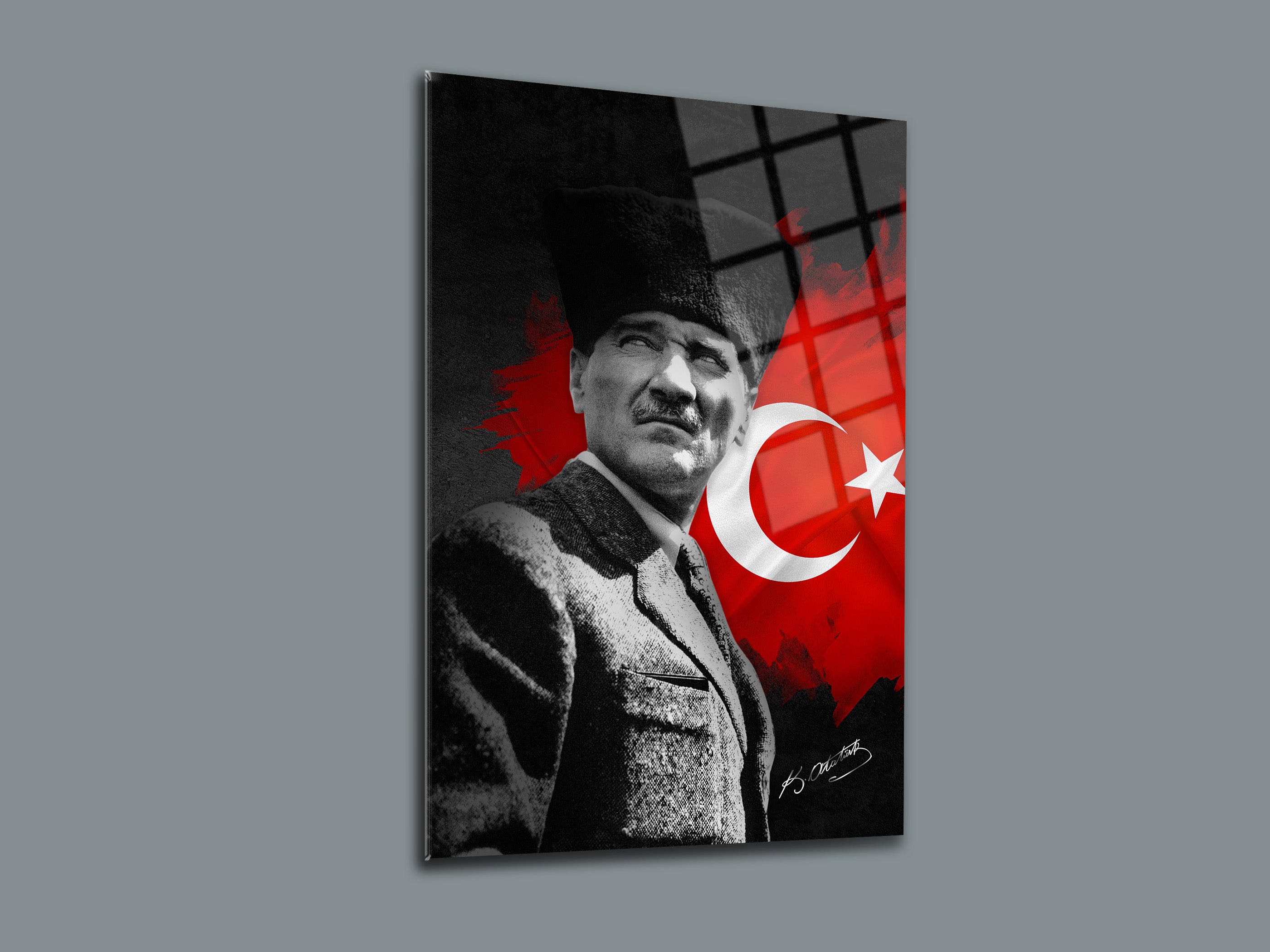 Atatürk Cam Tablo 63