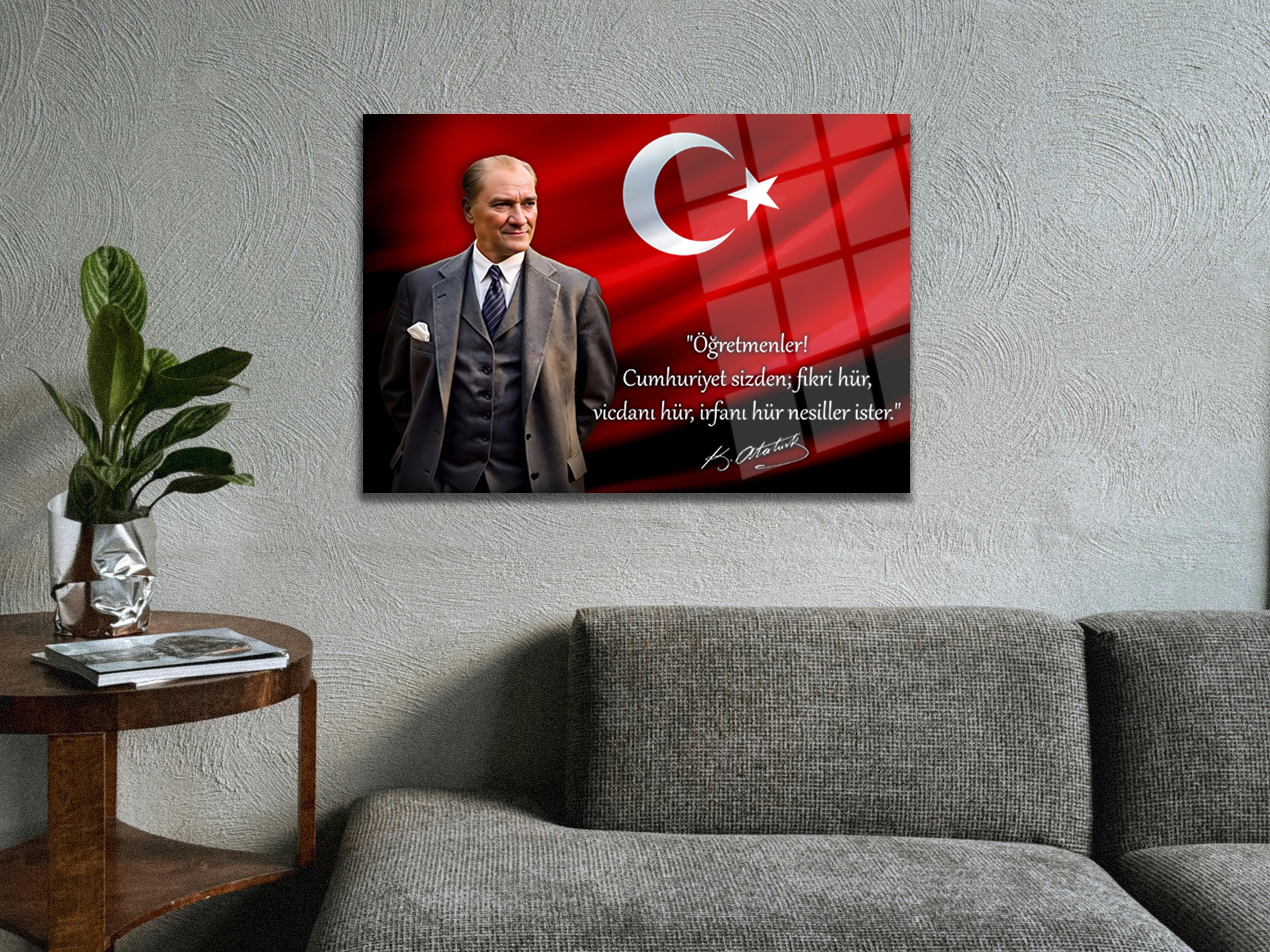 Atatürk Cam Tablo 234