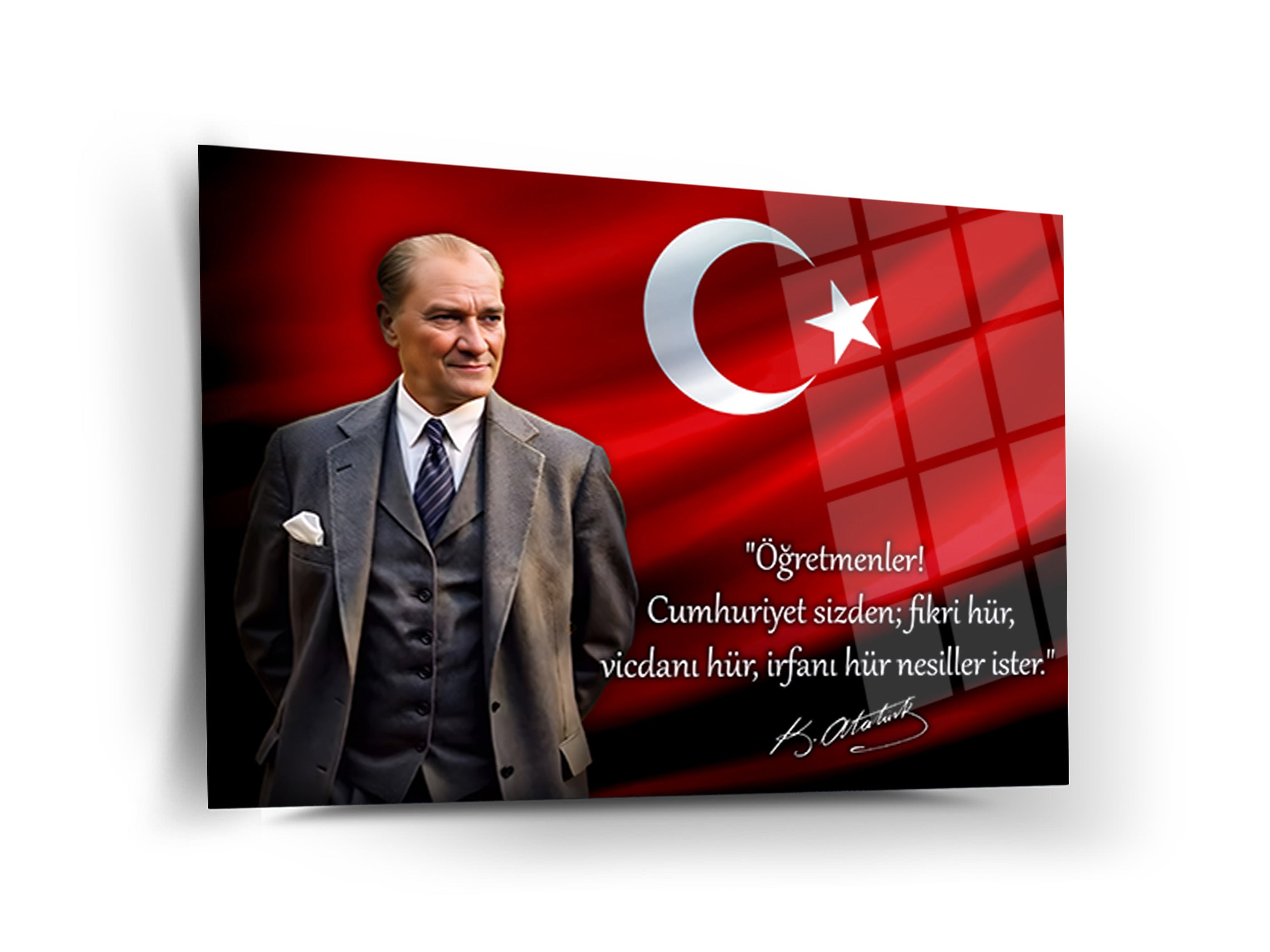 Atatürk Cam Tablo 234