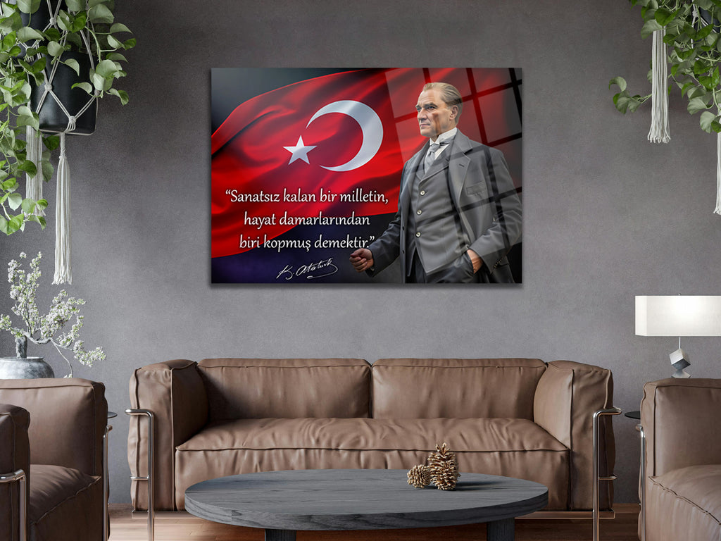 Atatürk Cam Tablo 230