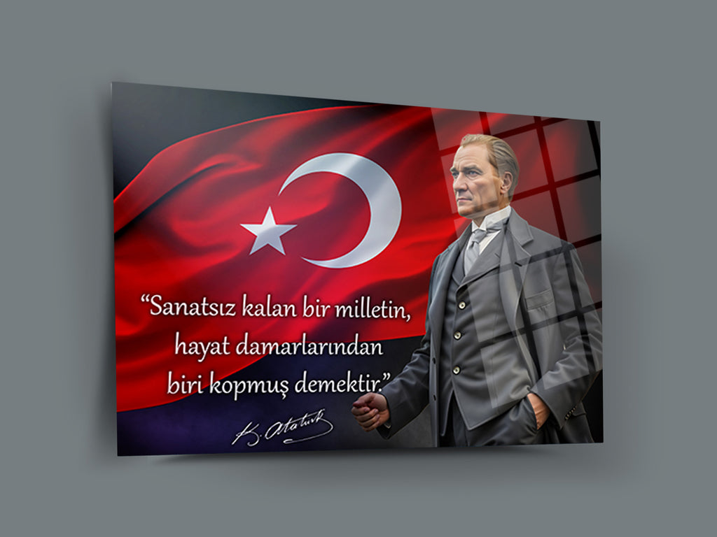 Atatürk Cam Tablo 230