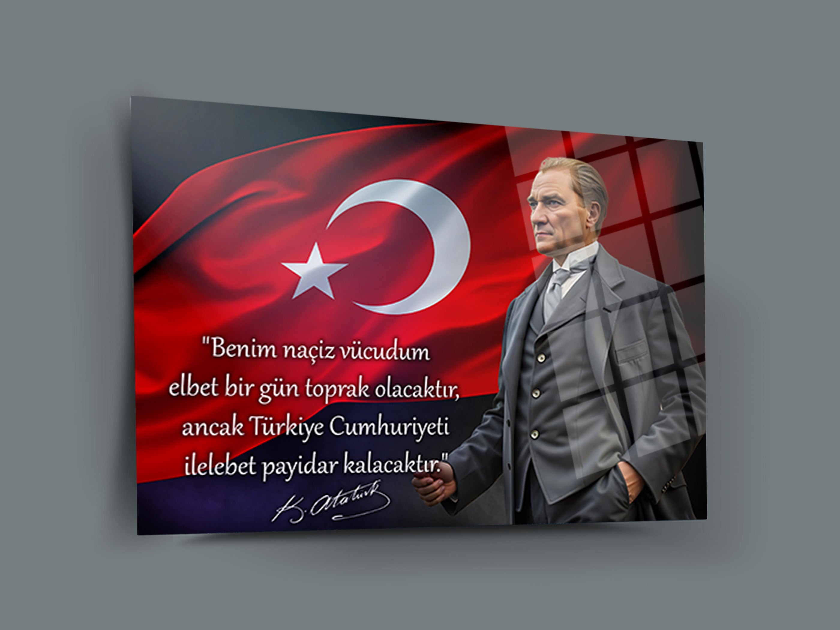 Atatürk Cam Tablo 232