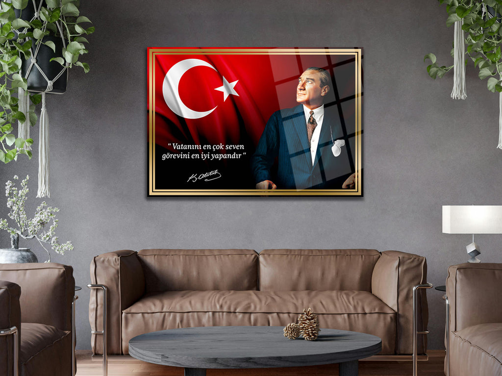 Atatürk Cam Tablo 155