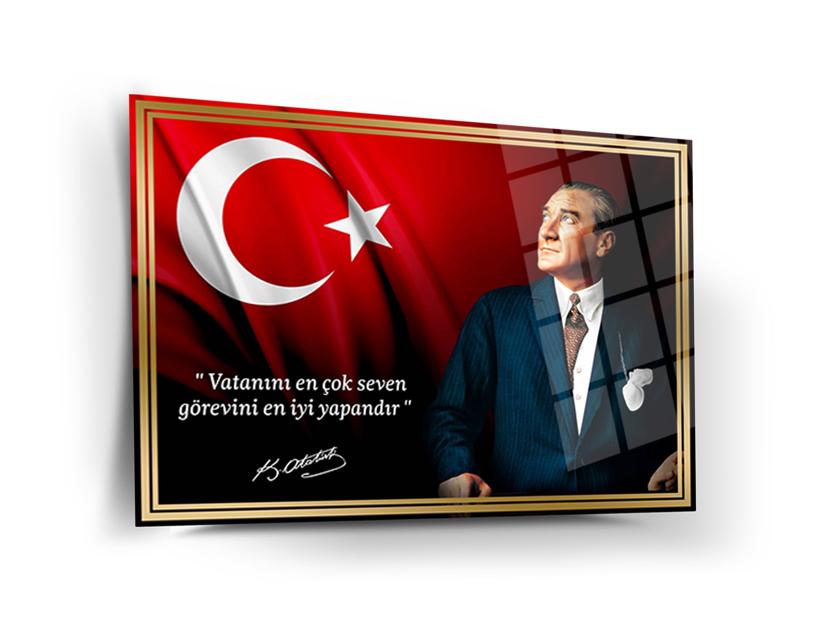 Atatürk Cam Tablo 155