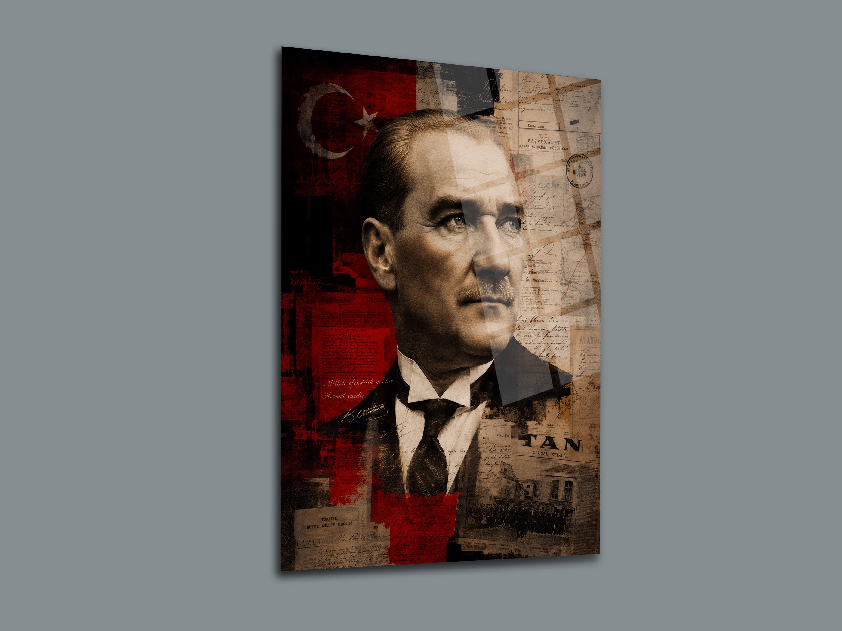 Atatürk Cam Tablo-290