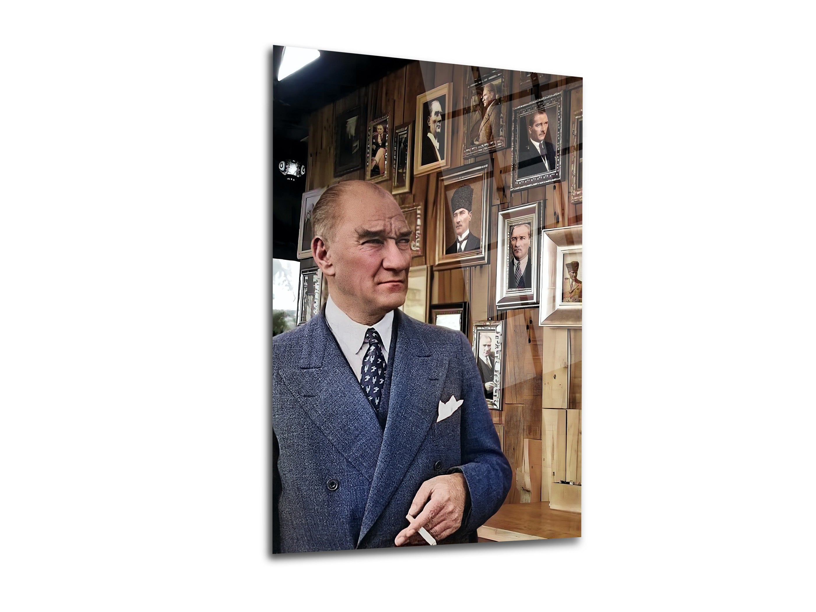 Atatürk 3'lü Set Cam Tablo-5 Atatürk Tablosu-İstiklal Marşı Tablosu-Gençliğe Hitabe Tablosu (Kopya) (Kopya)