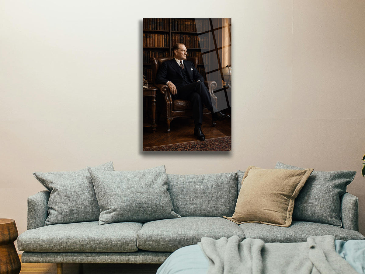 Atatürk Cam Tablo-300