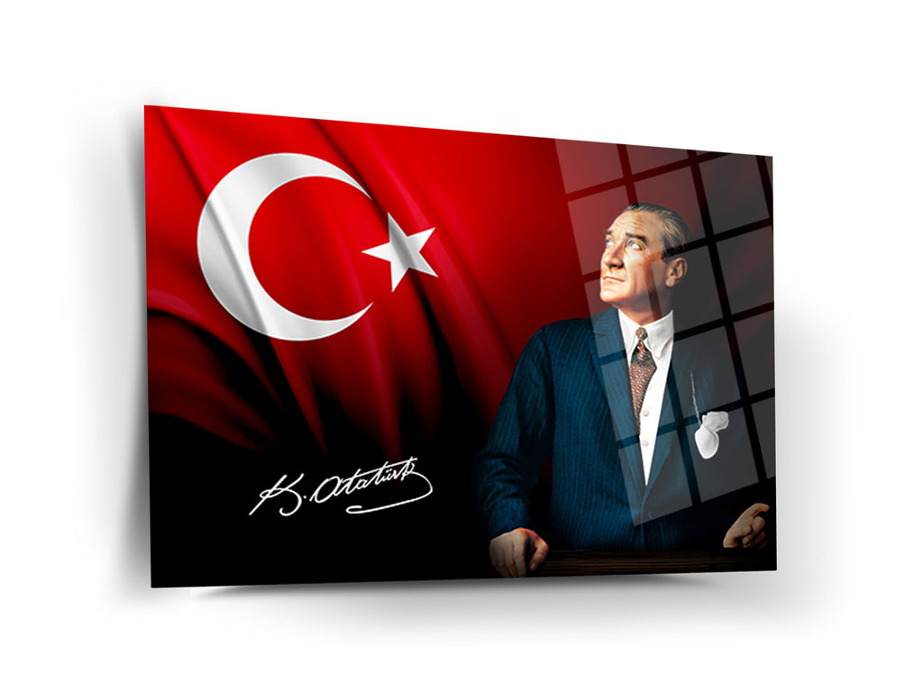Atatürk Cam Tablo 215