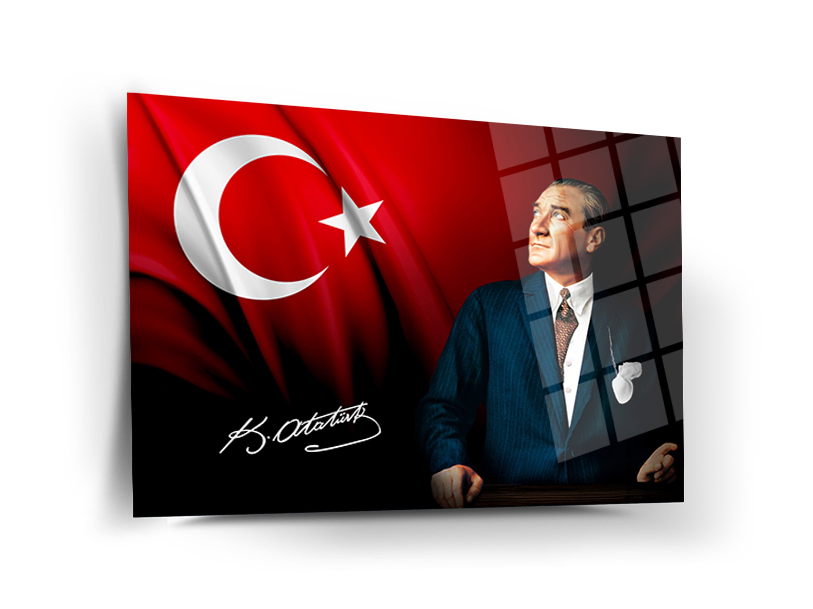 Atatürk Cam Tablo 215
