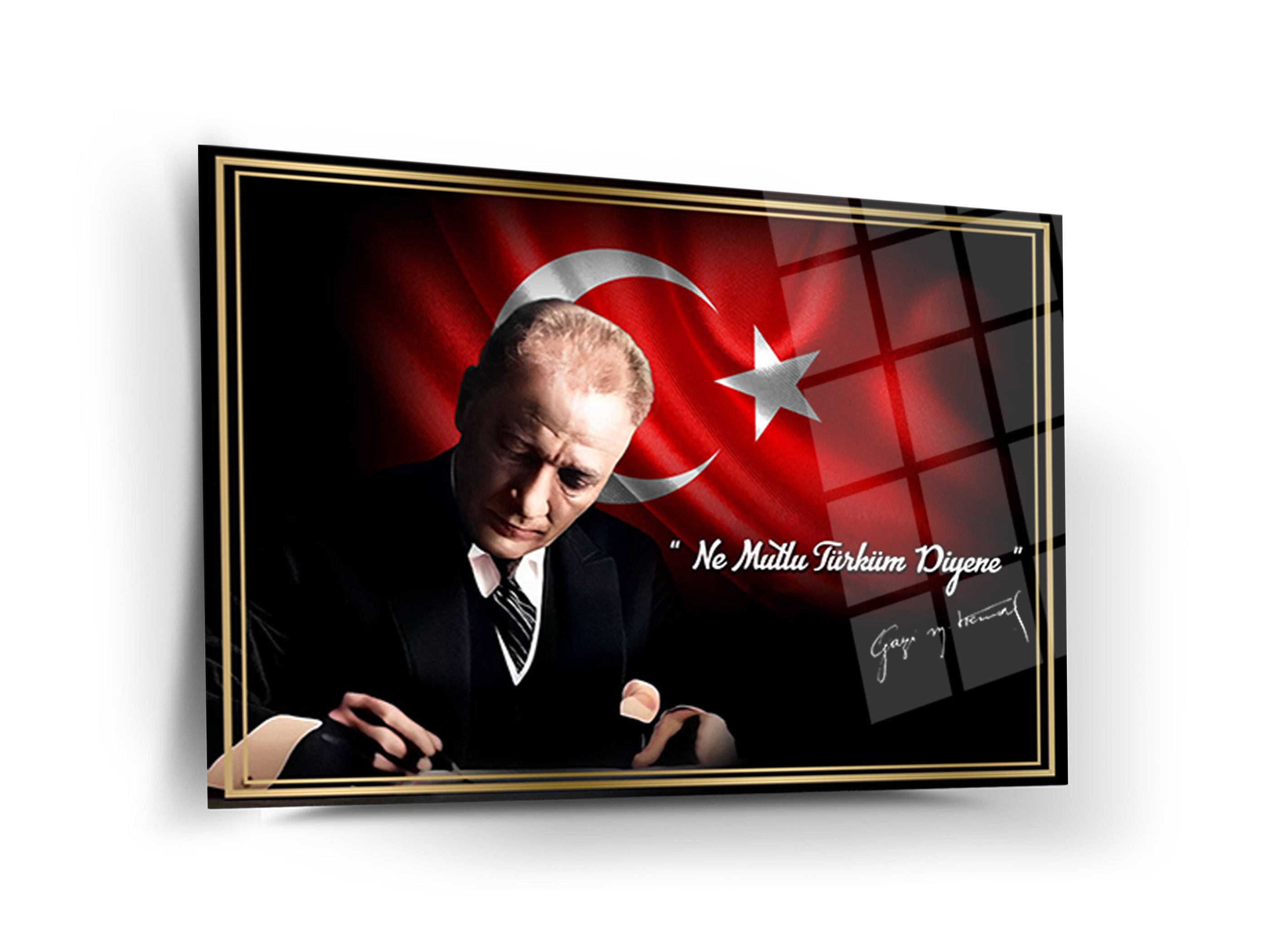 Atatürk Cam Tablo 154