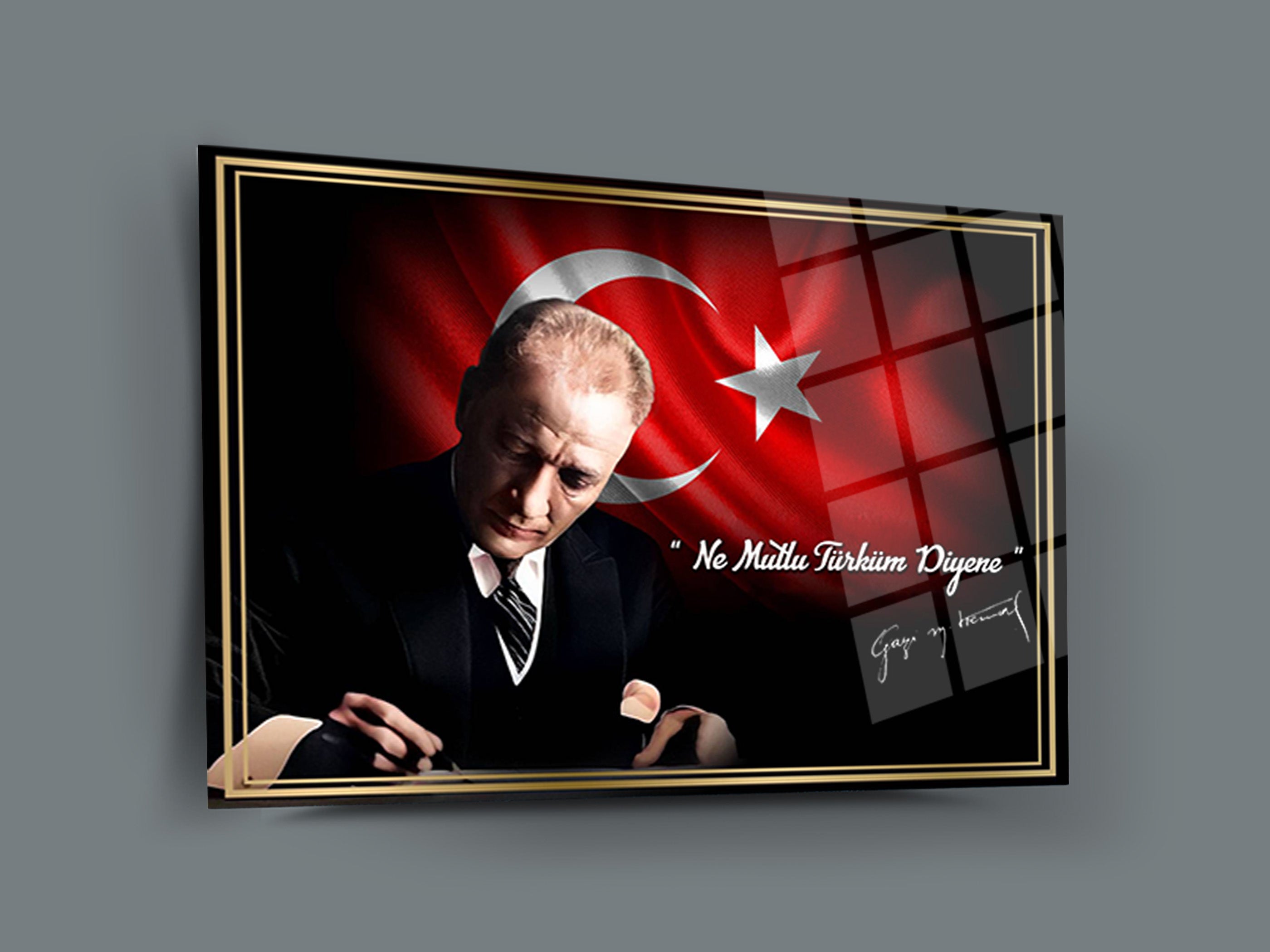 Atatürk Cam Tablo 154