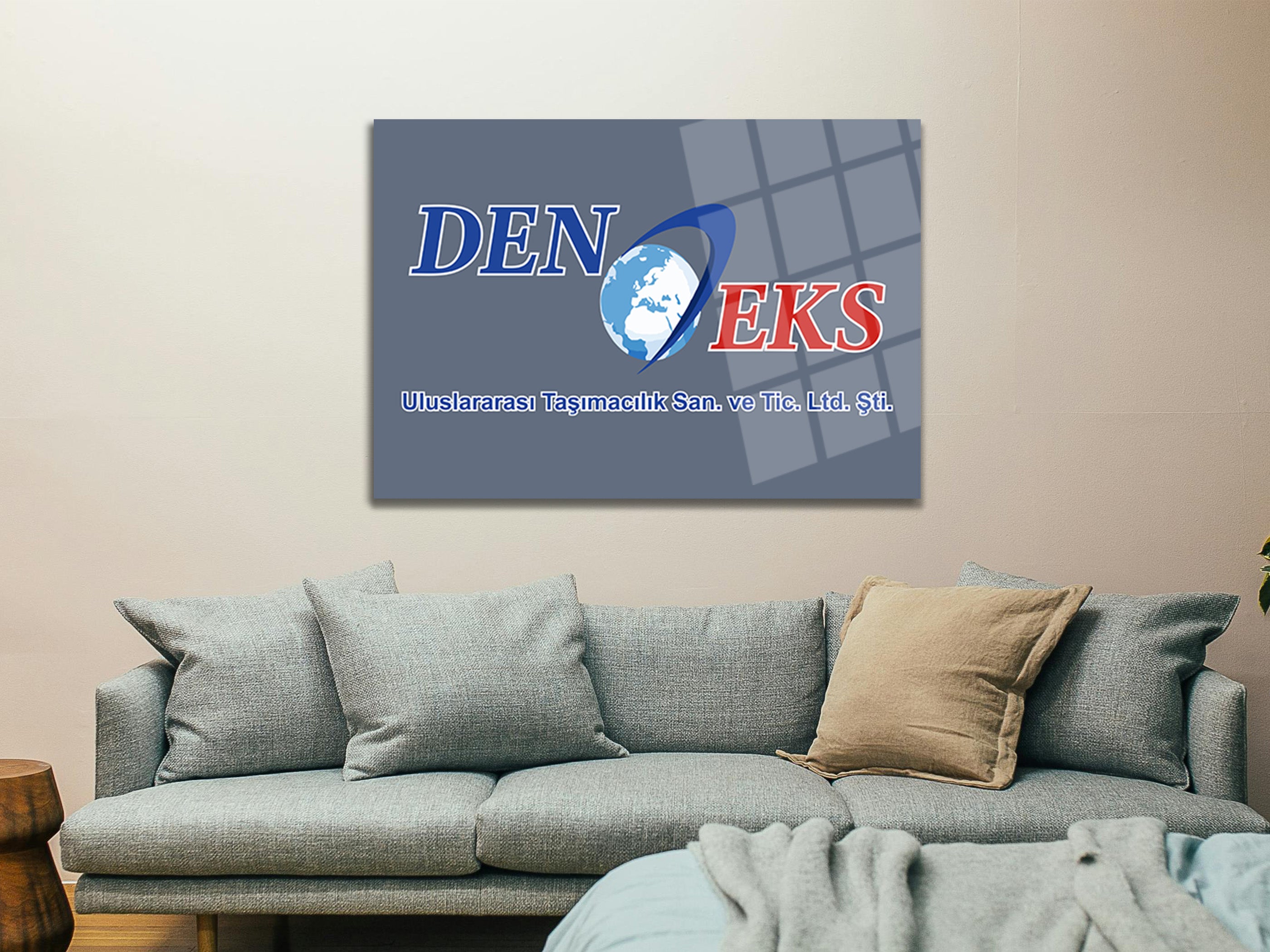 Firma Logosu Örnek Cam Tablo