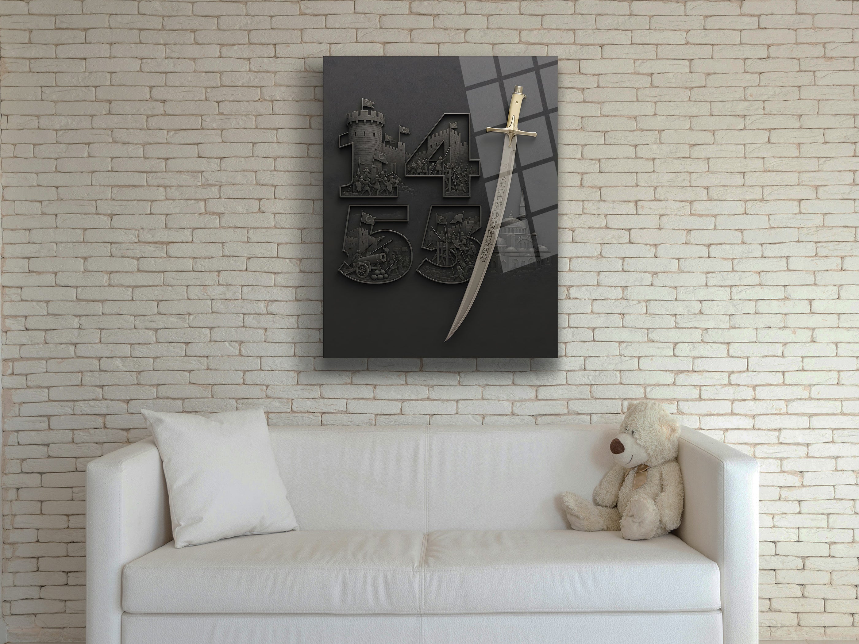 İstanbul'un Fethi 1453 Cam Tablo