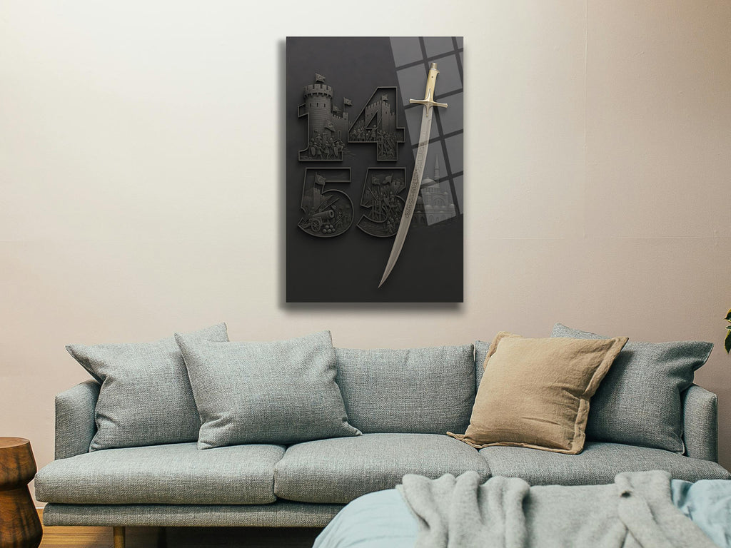 İstanbul'un Fethi 1453 Cam Tablo