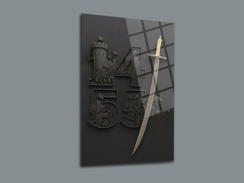 İstanbul'un Fethi 1453 Cam Tablo