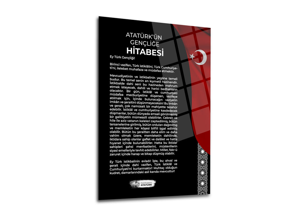 Gençliğe Hitabe Cam Tablo-2