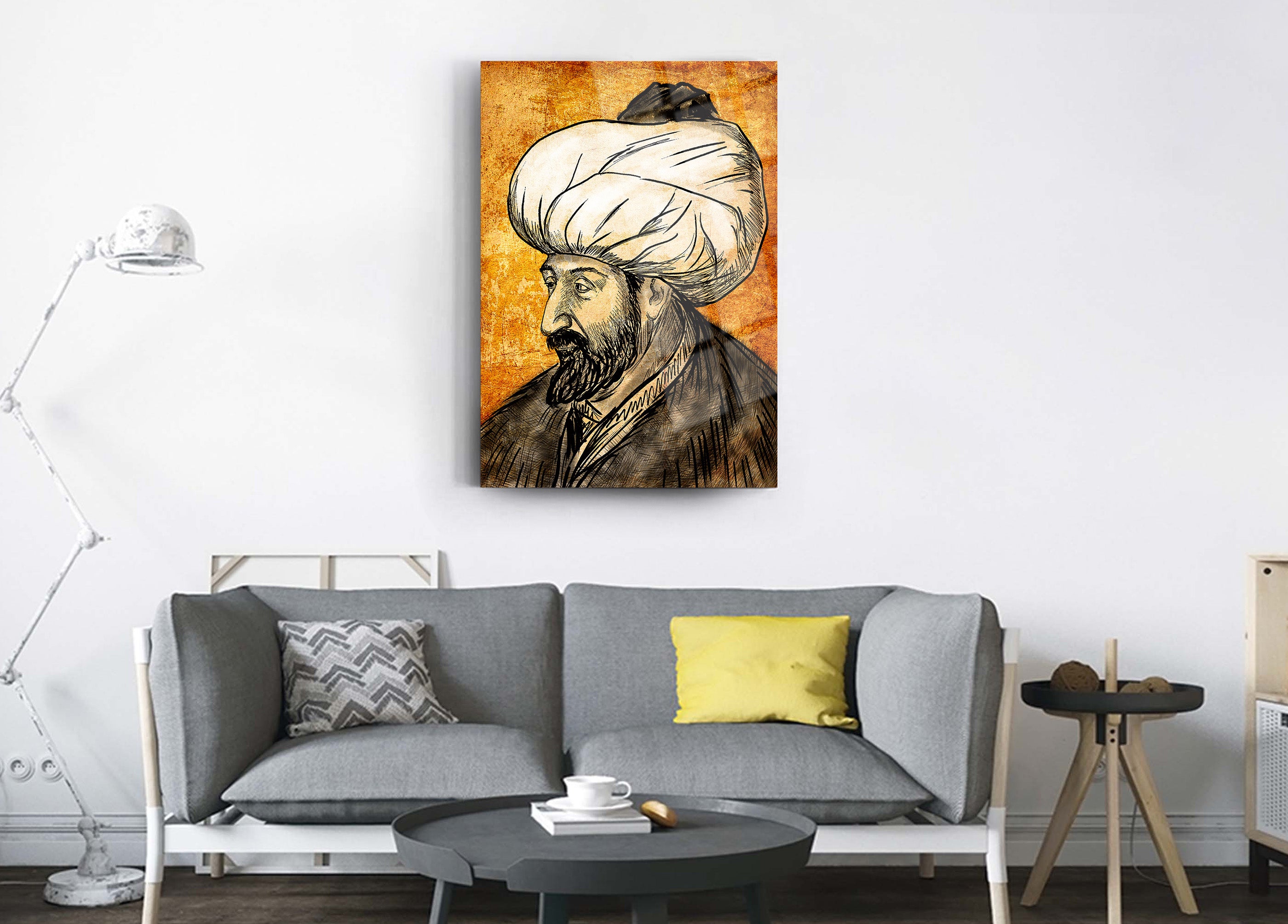 Fatih Sultan Mehmet Han Cam Tablo